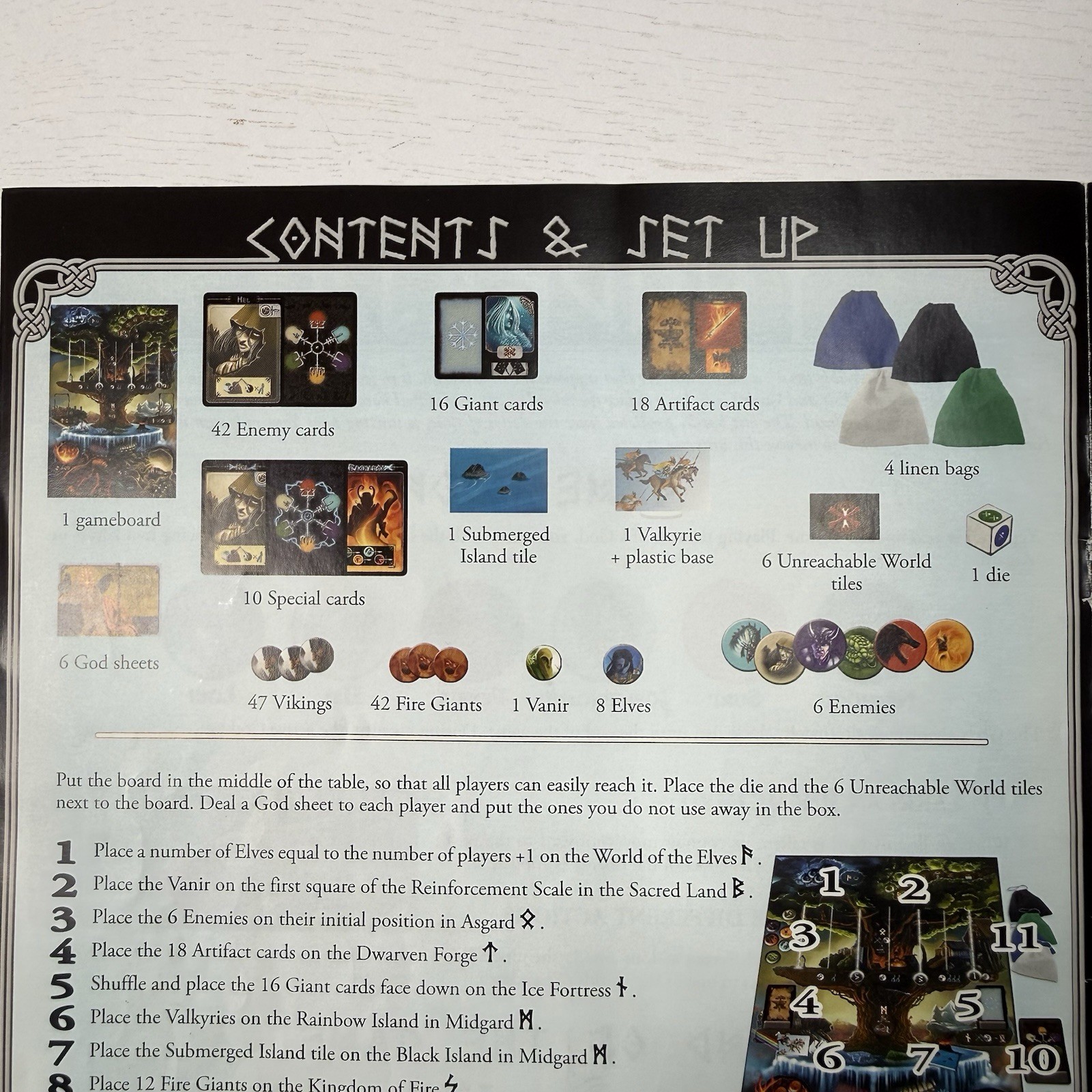Yggdrasil Board Game Z-Man Games Ludonaute 2011 Norse Gods Complete