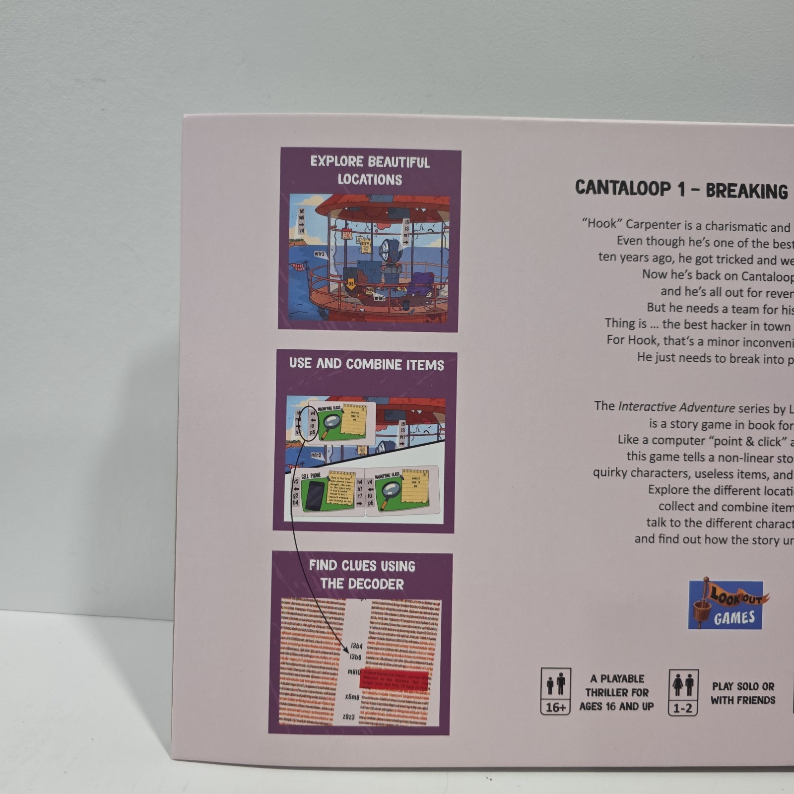 Cantaloop Book 1 Breaking into Prison – 100% Complete No Writing Ready To Play!!