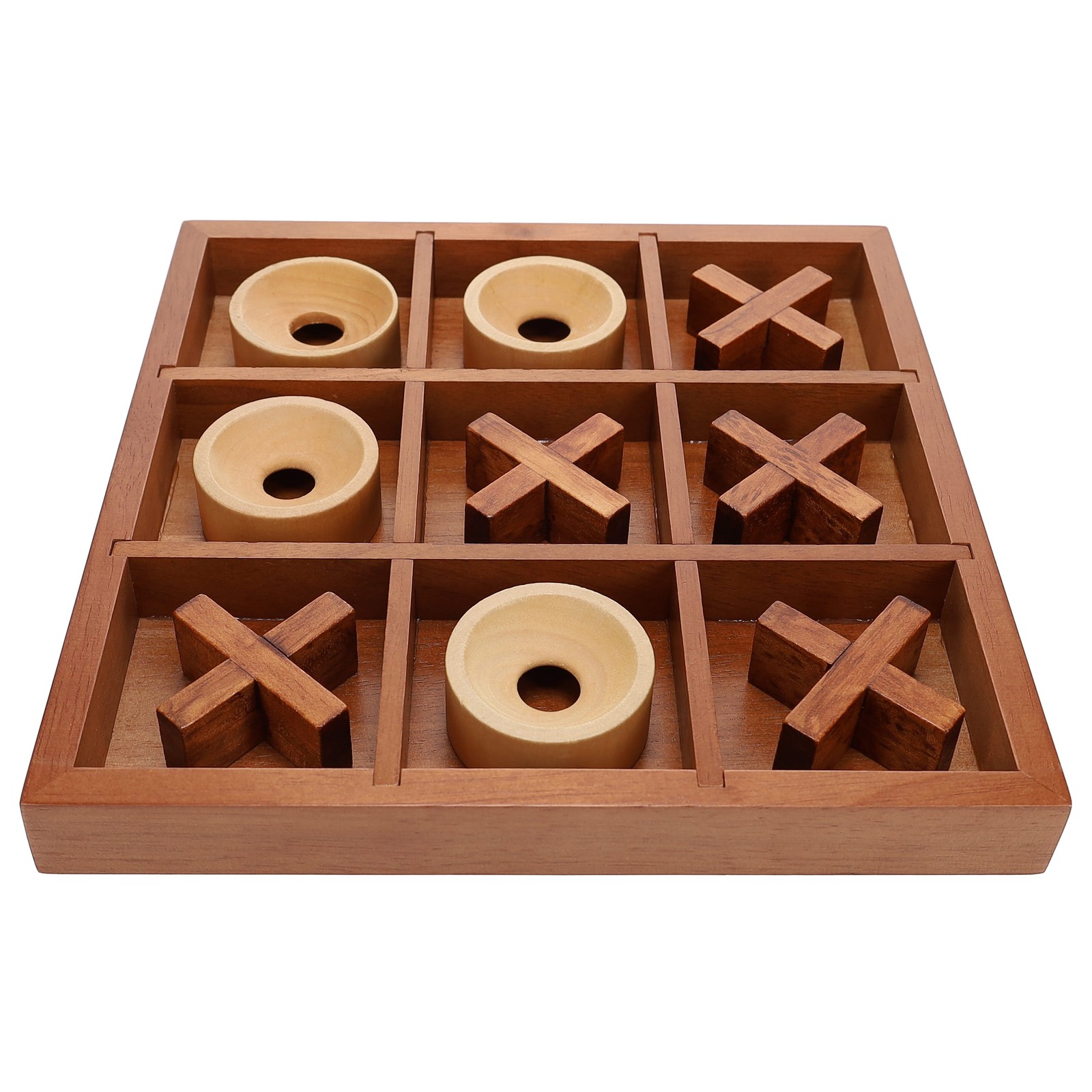 WE Games Tic Tac Toe Wooden Board Game, Patio Decor, Outdoor Games, Backyard