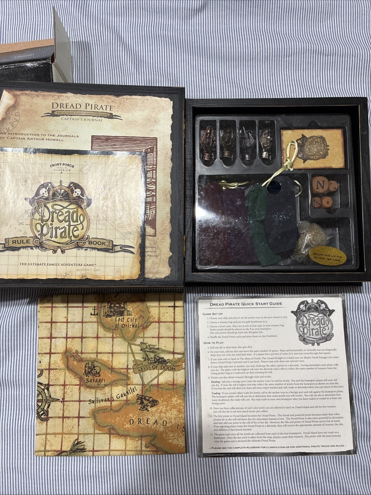 DREAD PIRATE BOARD GAME FRONT PORCH CLASSICS BOOKSHELF ED. Open Box- Shelfwear