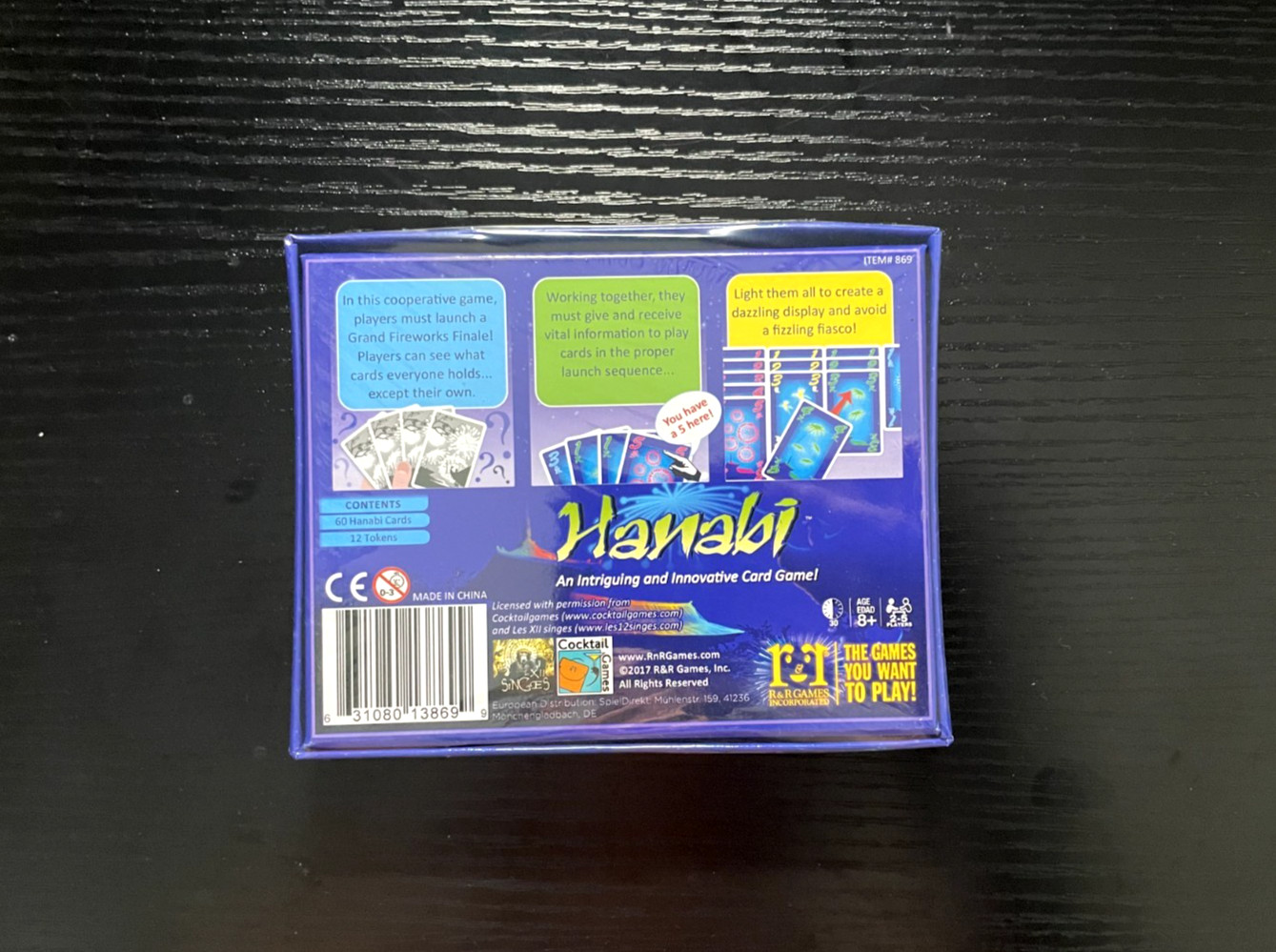SEALED Hanabi Cooperative Card Game – R&R Games – Strategic Card Game