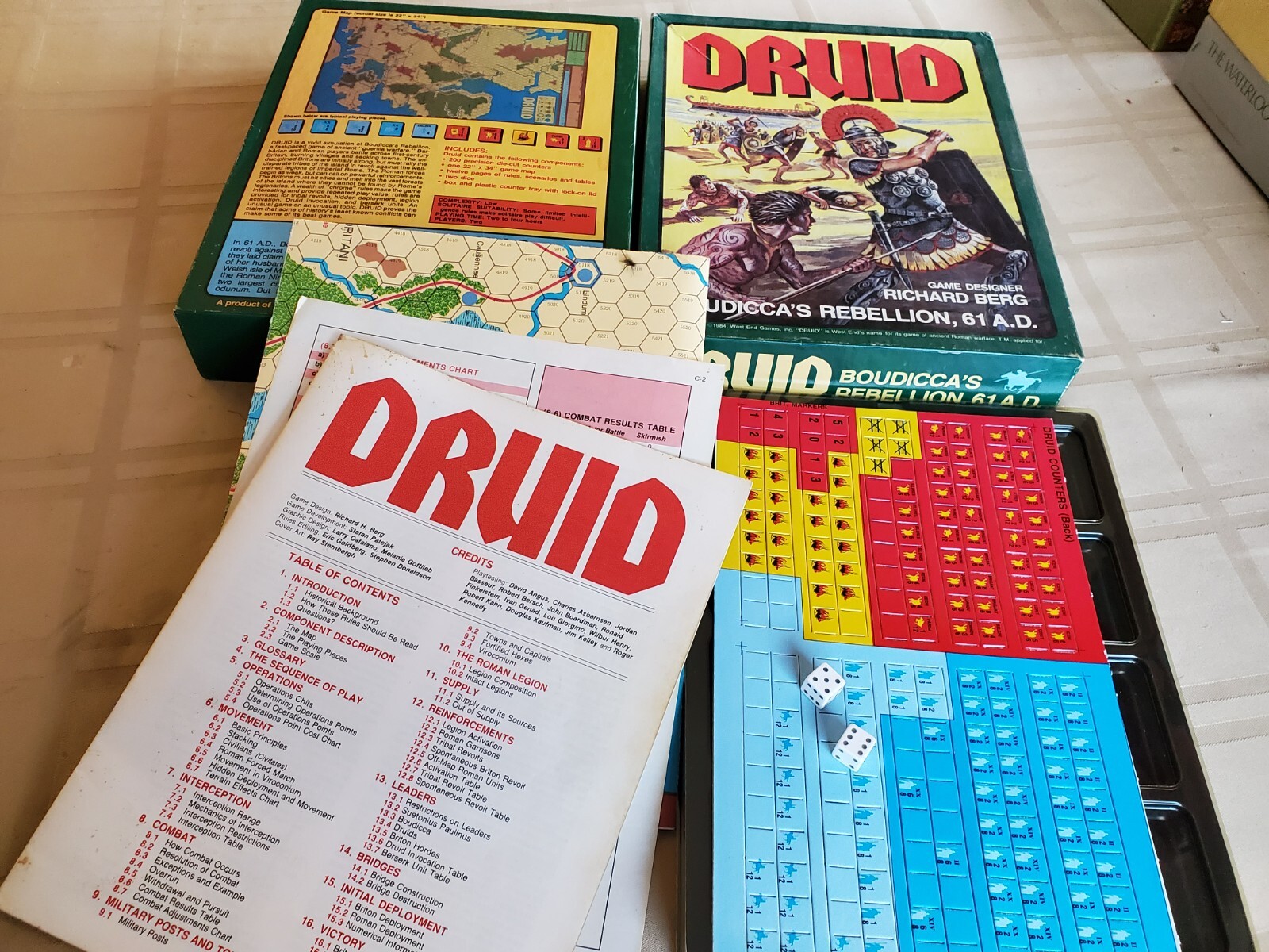 West End Games – DRUID – Boudicca’s Rebellion, 61 A.D. UNPUNCHED Rare