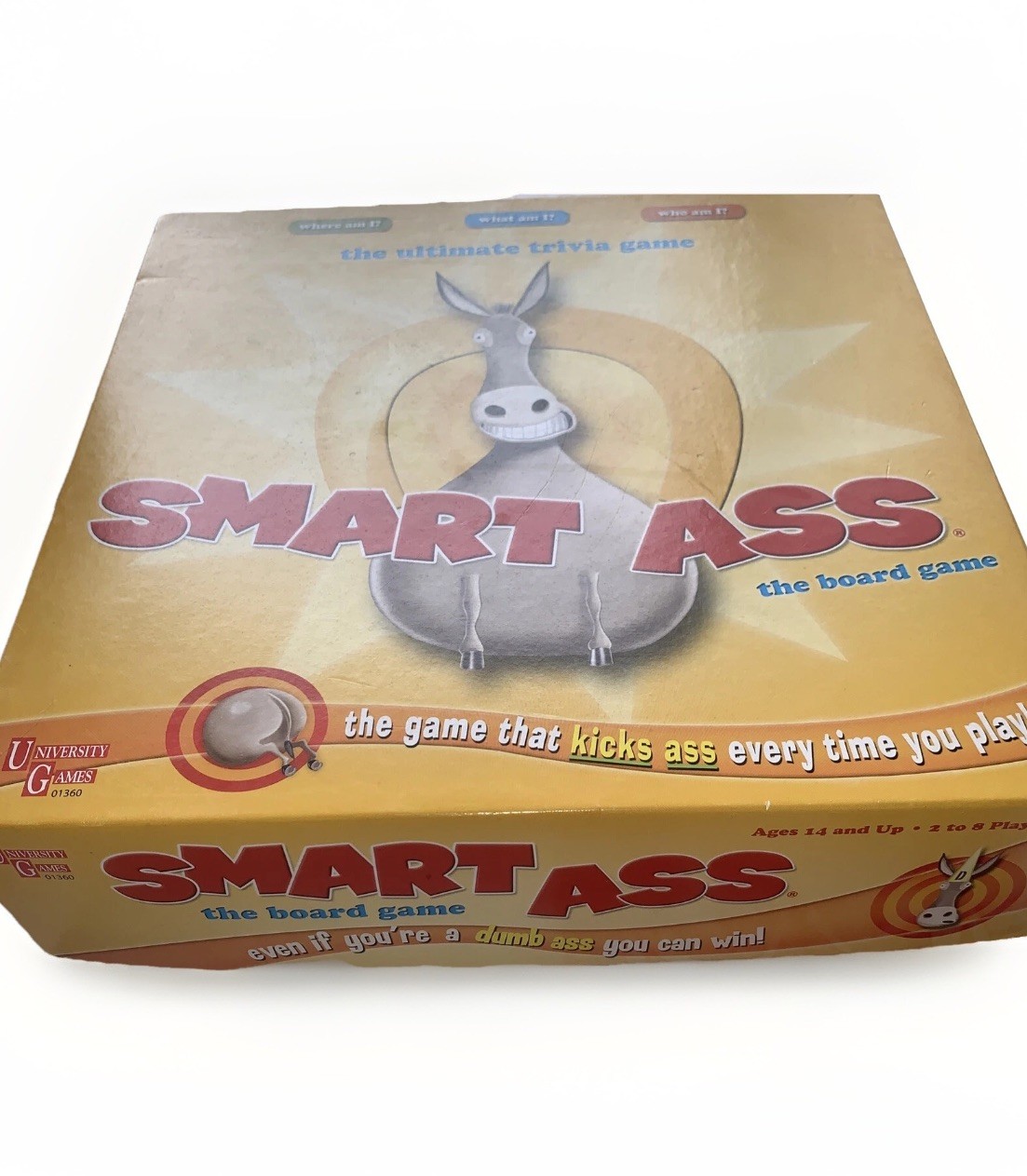 Smart Ass Board Game Trivia Fast Pace Party Family Night Ages 14 And Up Complete