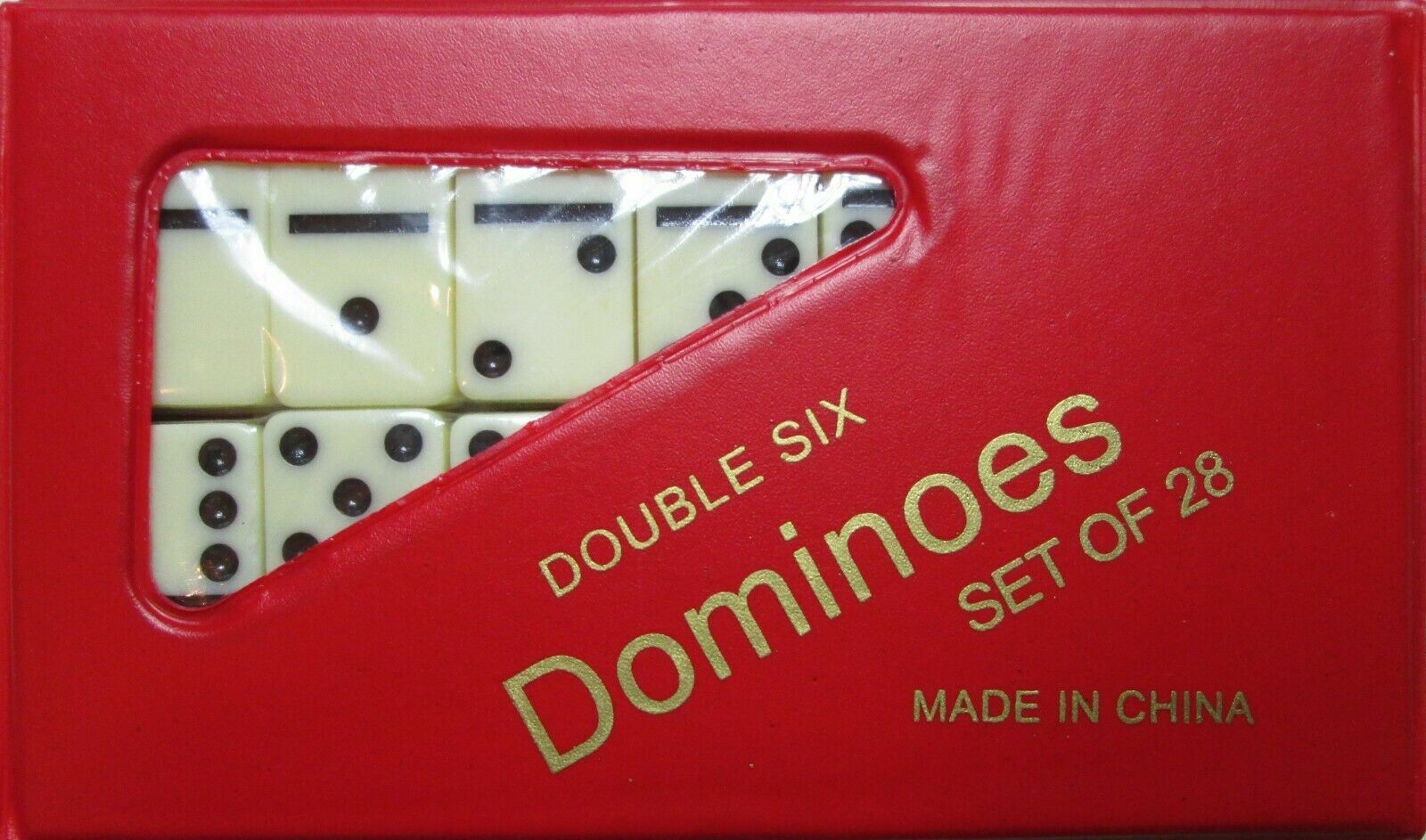 DOMINOES ONLINE DOUBLE SIX GAME MEDIUM SET 28 TILES & CASE/FREE DOMINO SALE