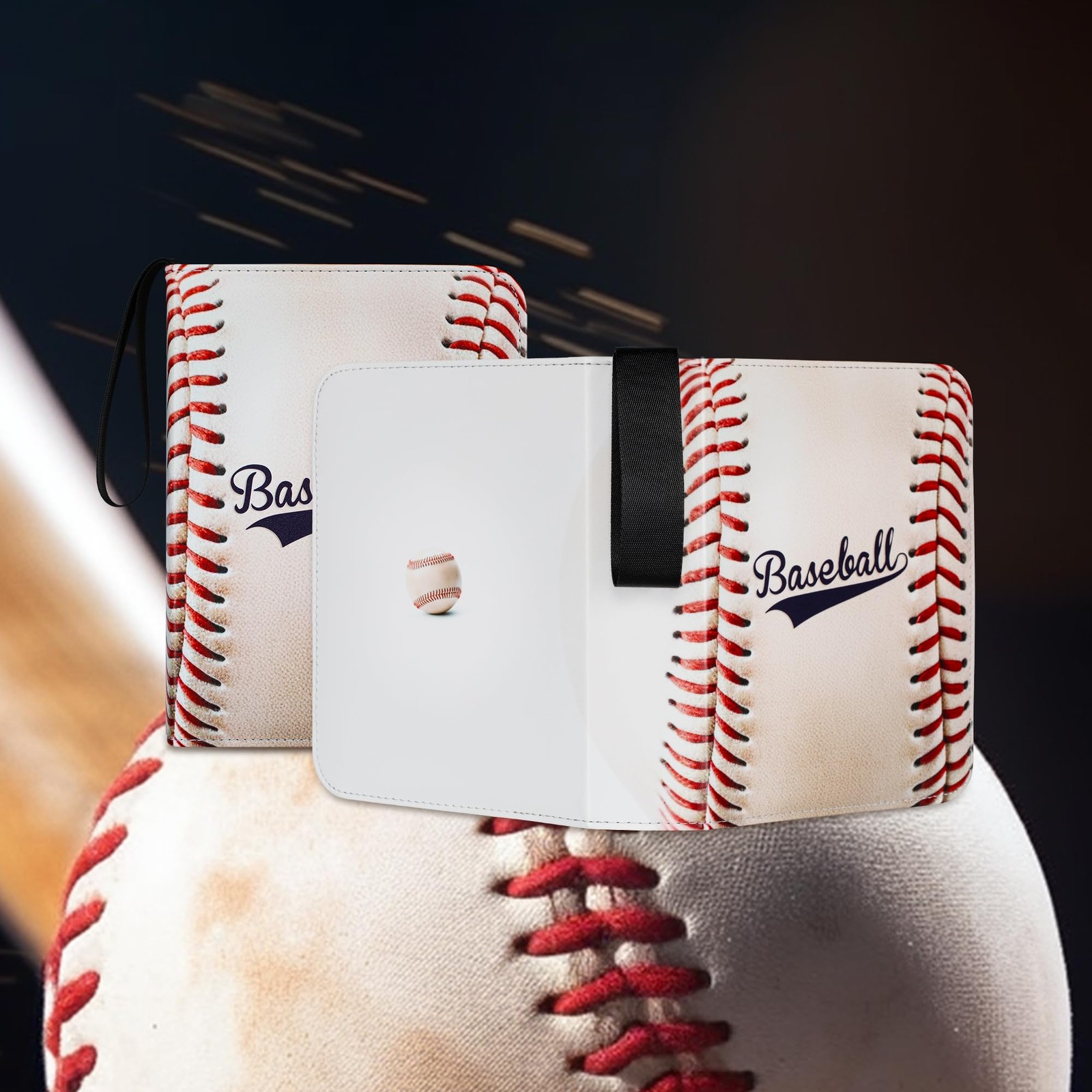 RONMONG Baseball Card Binder,2025-2026 Sports Trading 990, baseball-style 2