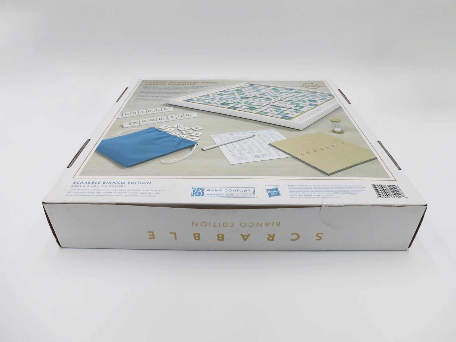 SOLD OUT WS Game Company SCRABBLE Bianco Edition Deluxe