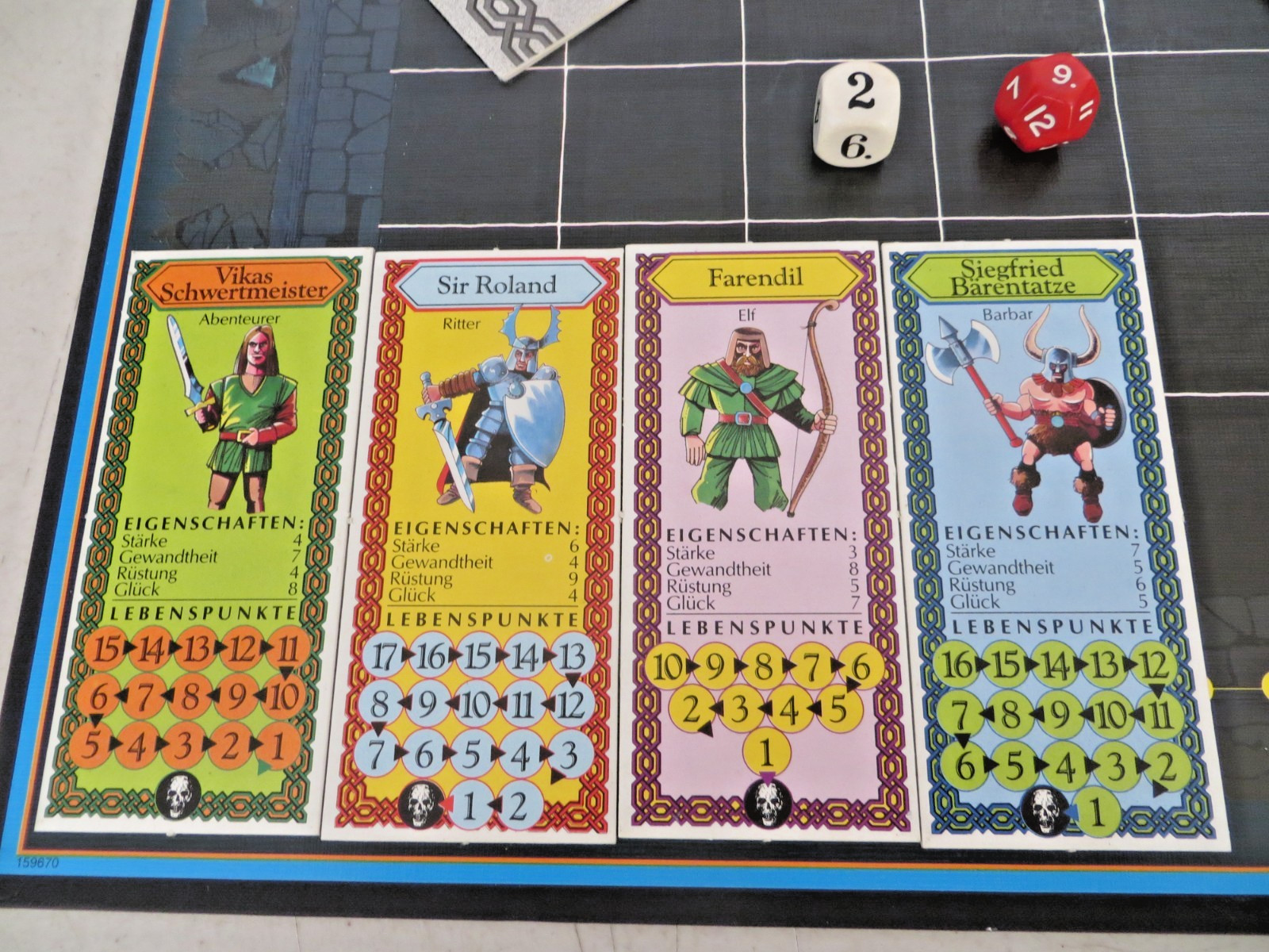Vintage 1985 Schmidt Spiele Drachen Hort (Dragon Lair) Board Game – German RARE