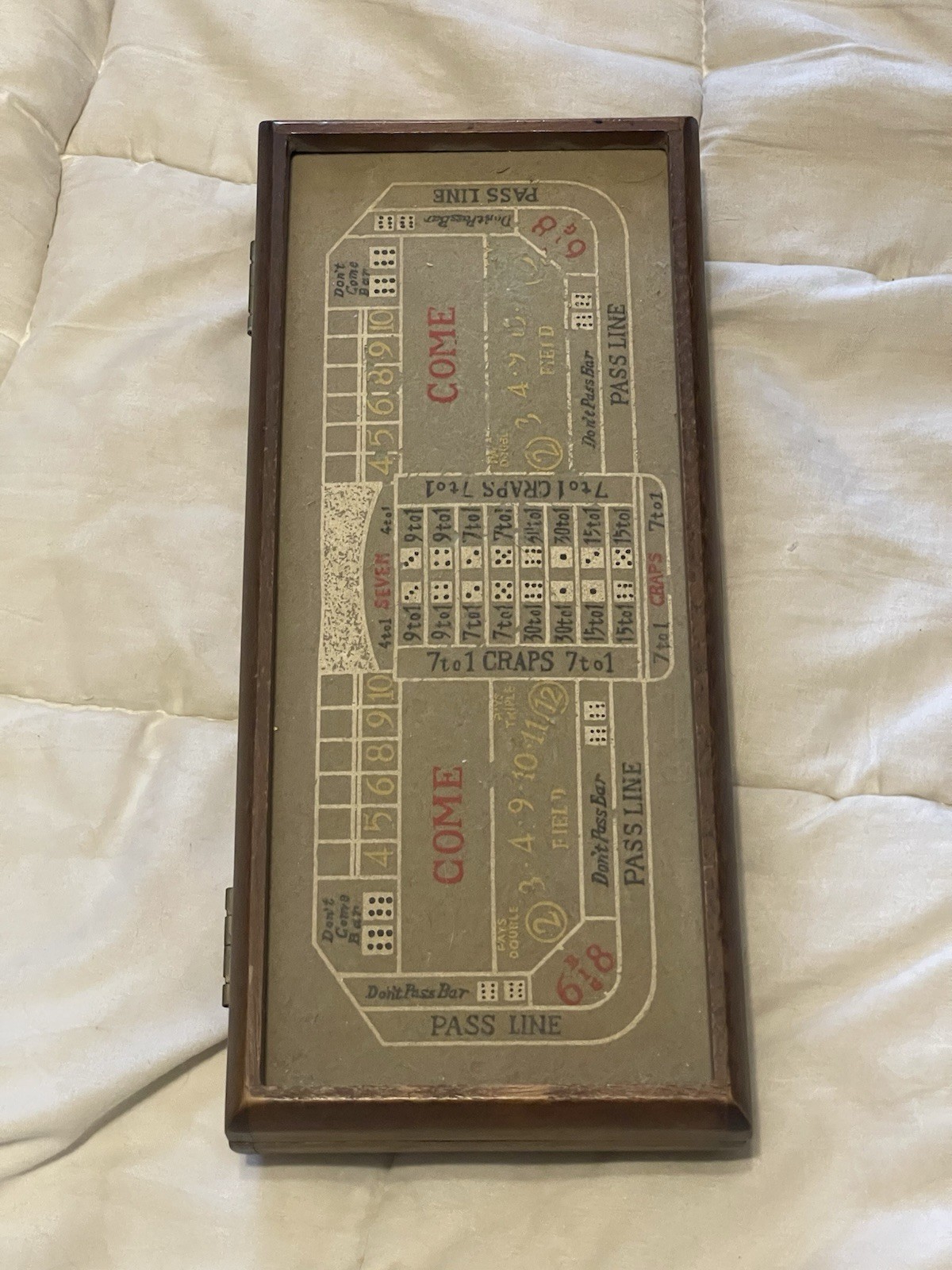 VTG Executive Jewel Box and Game Center Wooden Dice Cards Poker Chips Craps