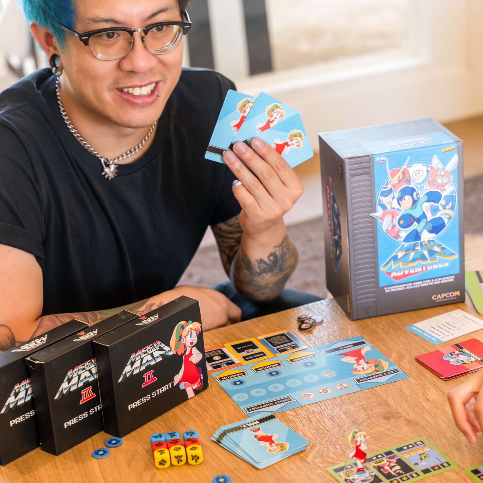 KESS: Mega Man: Adventures – Battle Board Game, Card & Dice Management