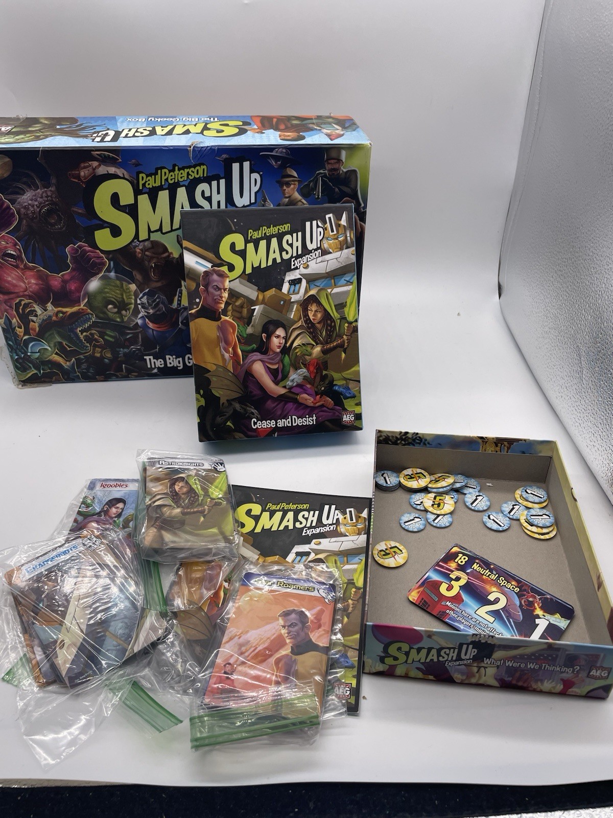 Smash Up The Big Geeky Box, Includes Core Set & 4 Expansions