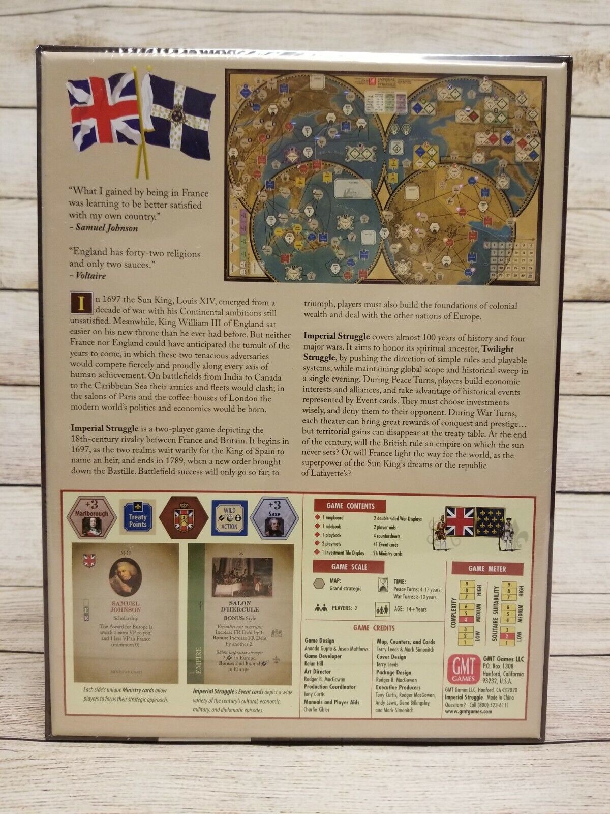 GMT Games Imperial Struggle 2nd Printing SEALED