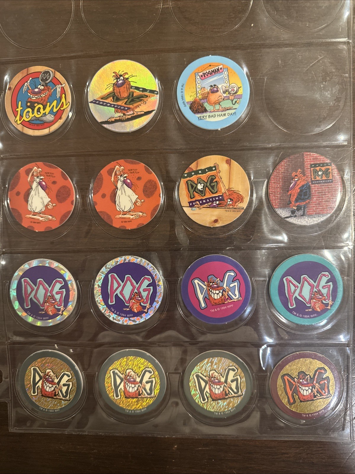 Lot of 78 POGS Branded – 1994 The World Pog Federation Authentic POG Brand WPF