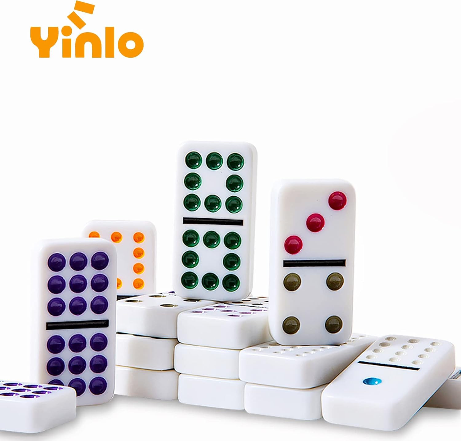 Mexican Train Dominoes Set with Sound Effects, Mexican Train Dominoes Game for T