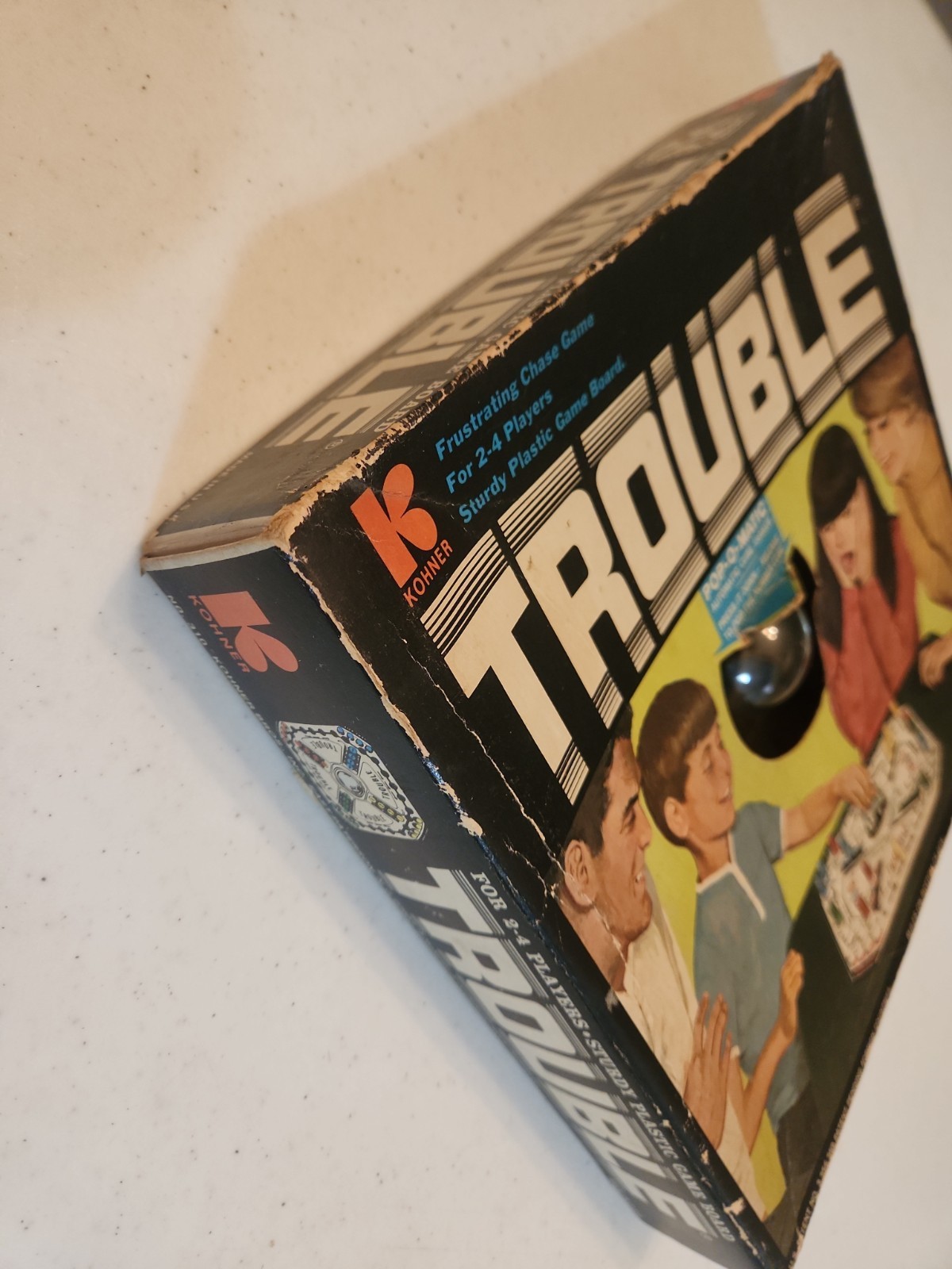 Trouble (1965) Kohner Bros • COMPLETE • Pop‑O‑Matic • Vintage Board Game