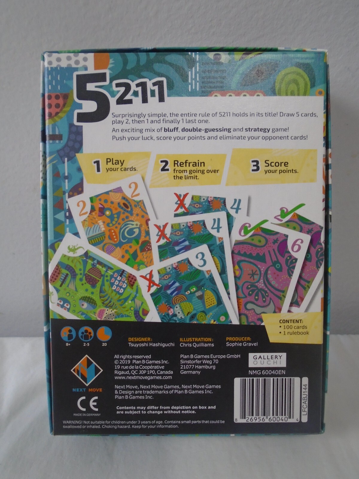 5211 Board Game [ Next Move 2019 ] [ 100% COMPLETE EXCELLENT CONDITION ]