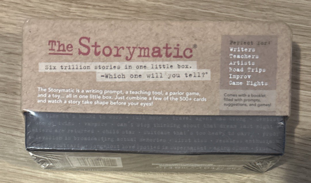 **NEW SEALED** The Storymatic 6 Trillion Stories In One Little Box Writing Tool