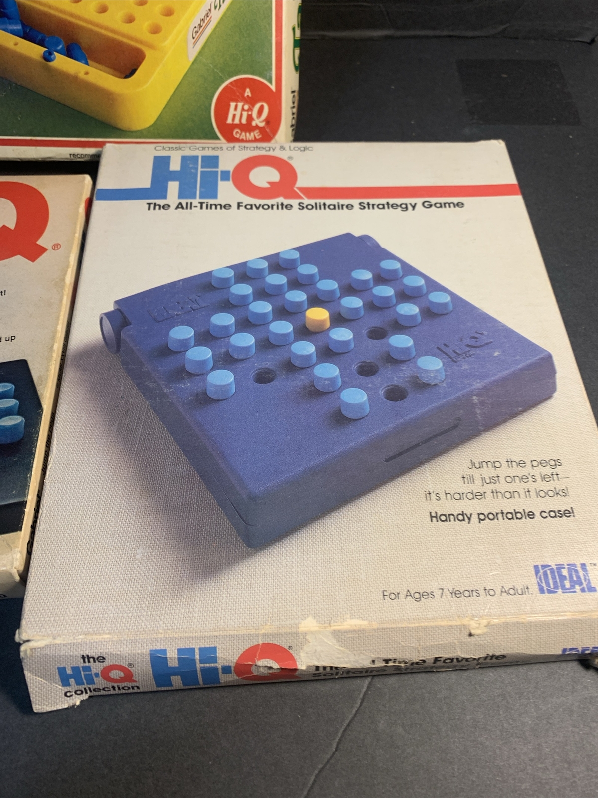 Lot of 3 Vintage Take 5 Gabriel / Ideal Hi-Q Games Take 5 Solitaire Peg Jump