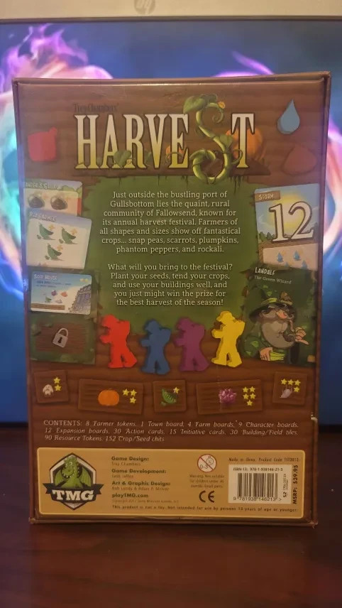 Trey Chambers’ Harvest – 2017 Fantasy / Farming Rare Board Game Strategy – NEW