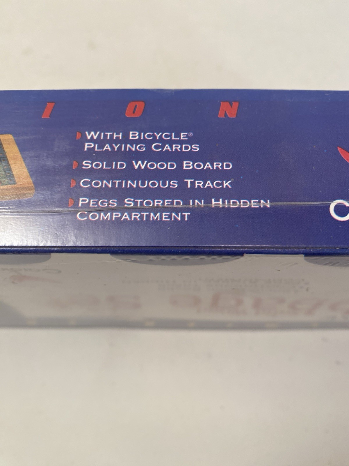 Cribbage NEW SEALED 1997 Deluxe Set SOLID WOOD CARDINAL W/ Cards Board Game