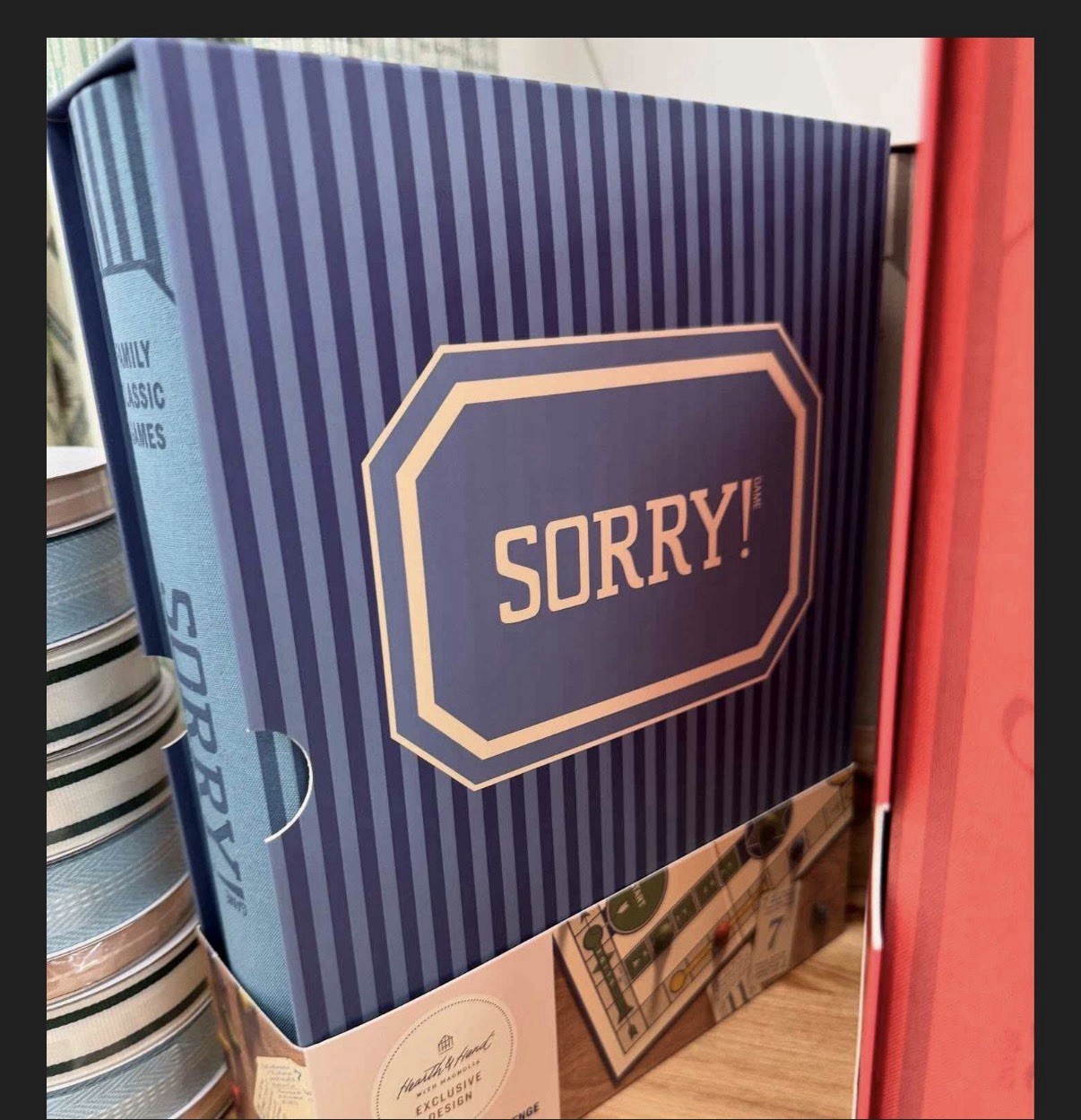 Sorry Board Game – Bookshelf Games Collection Hearth & Hand with Magnolia Used
