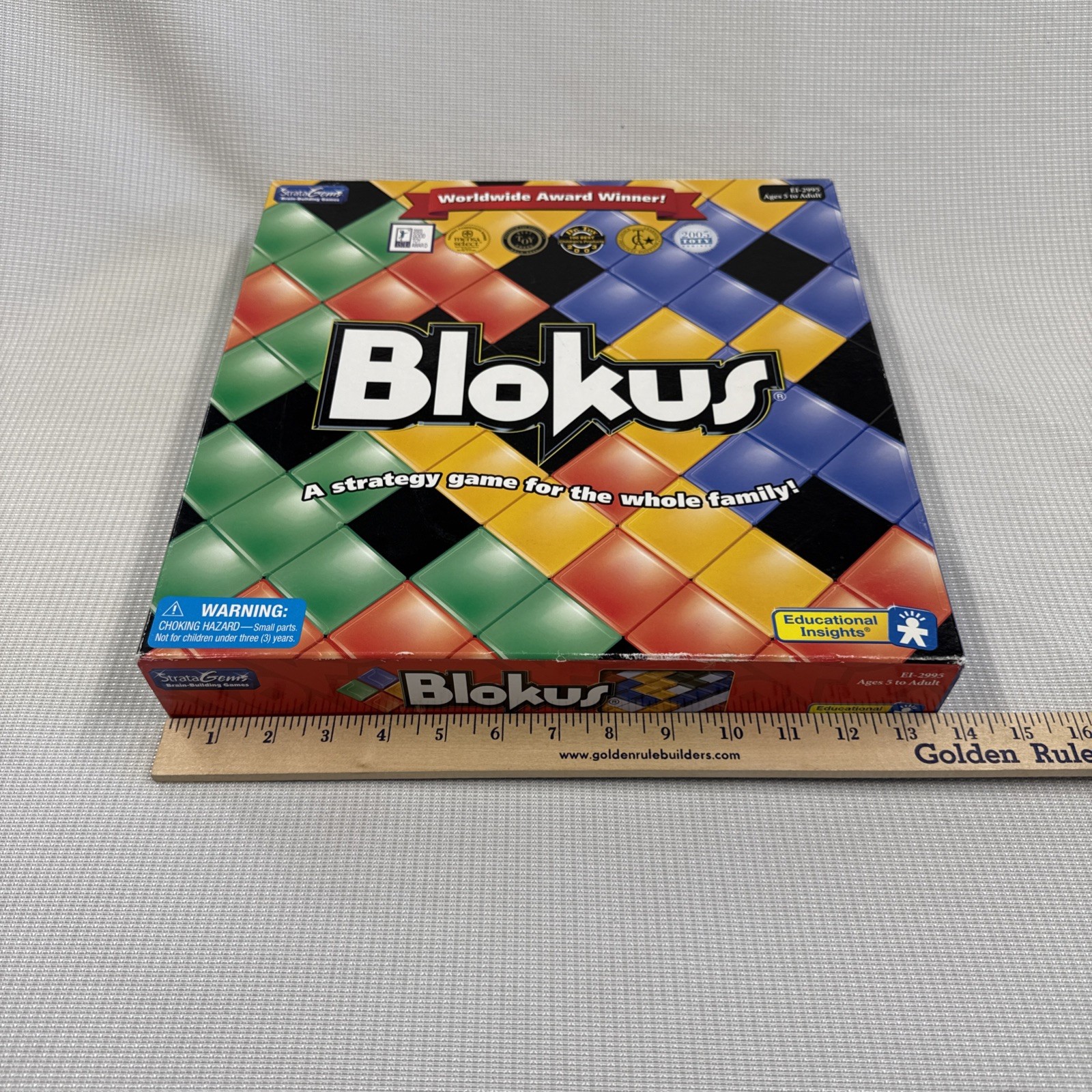 Blokus Board Game Deluxe Strategy For The Whole Family EI-2995 2003 Edu Insights