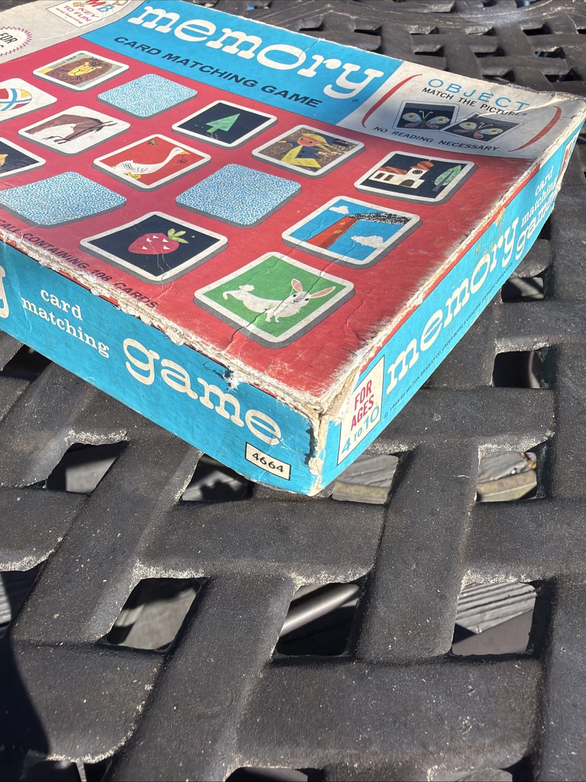 1968 Original Memory Card Matching Game 105 Pieces. 3 Missing