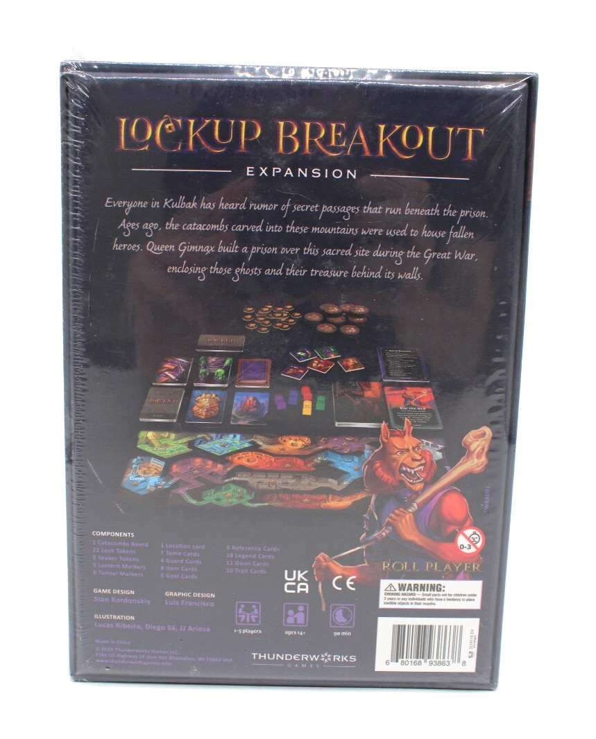 Lockup Breakout Expansion Board Game Thunderworks Games Factory Sealed