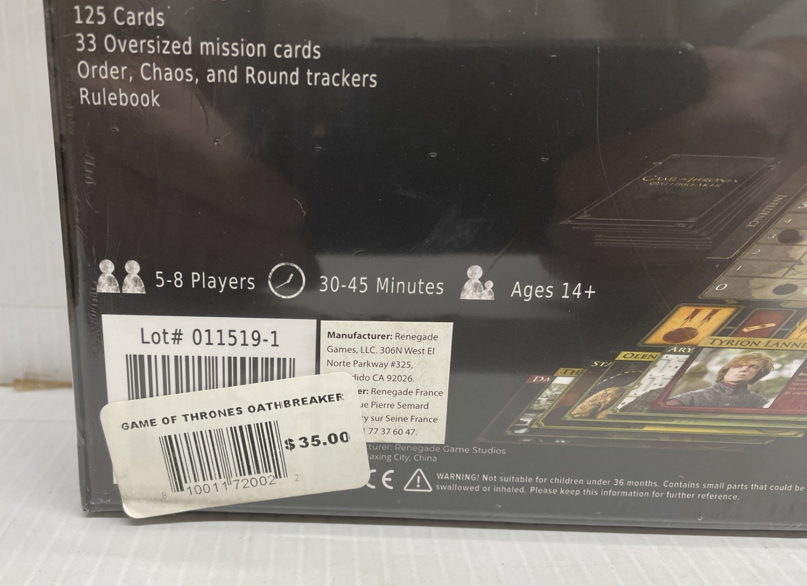 Game Of Thrones Oathbreaker Board Game, NEW UNOPENED