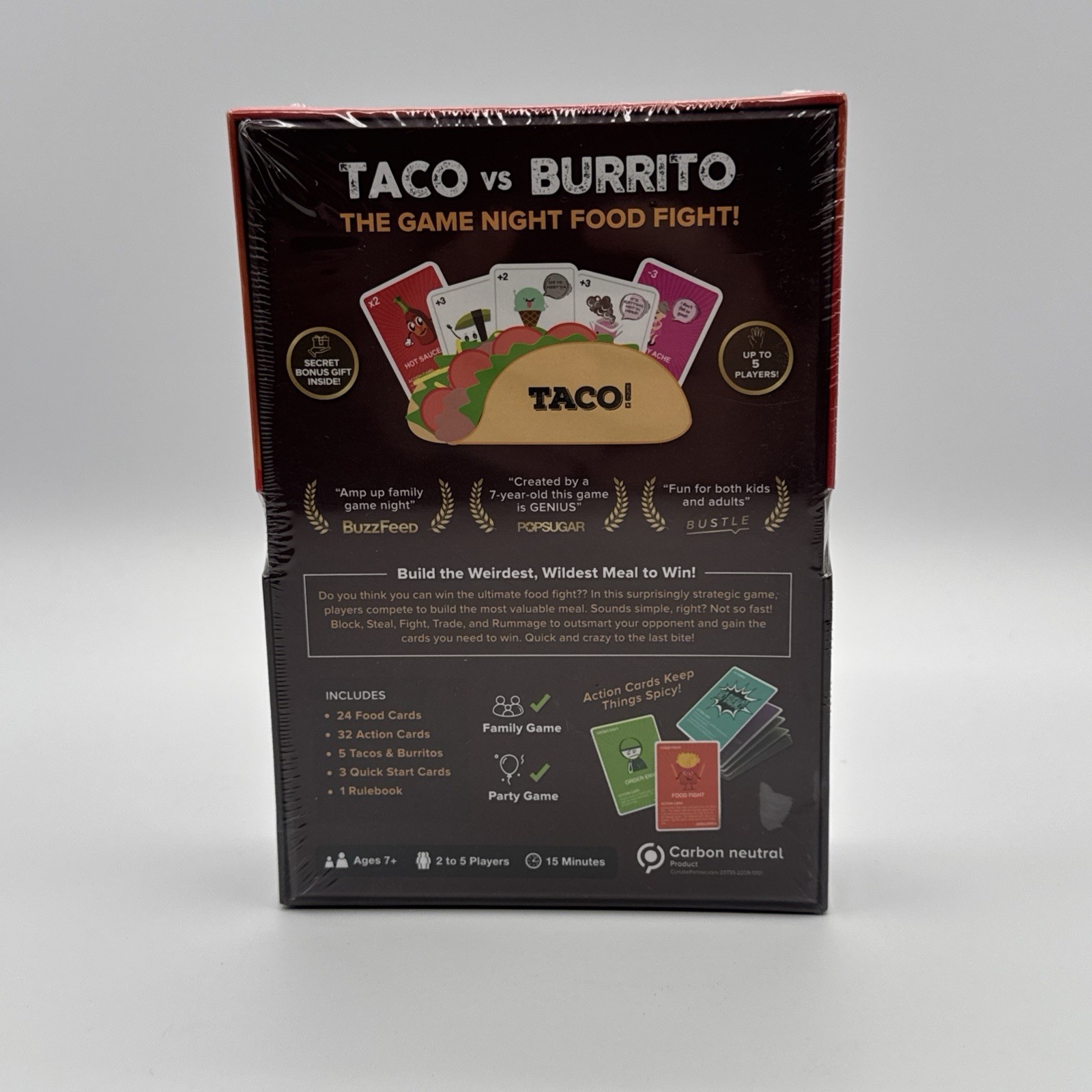 Taco vs Burrito Card Game, 5TH Anniversary Edition. New SEALED