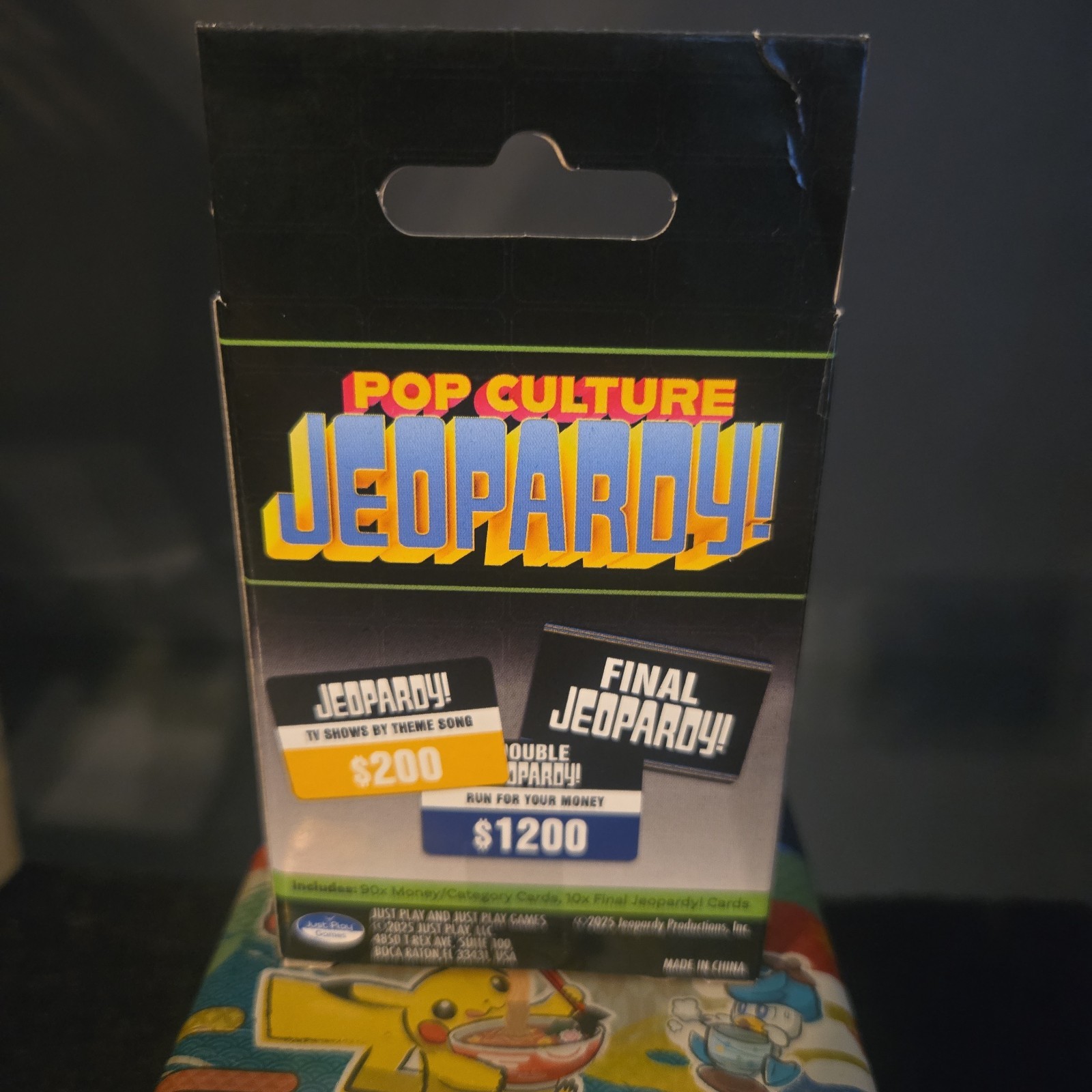 Pop Culture Jeopardy Trivia Card Game 100 Clues For Ages 10+ Standard Size Deck