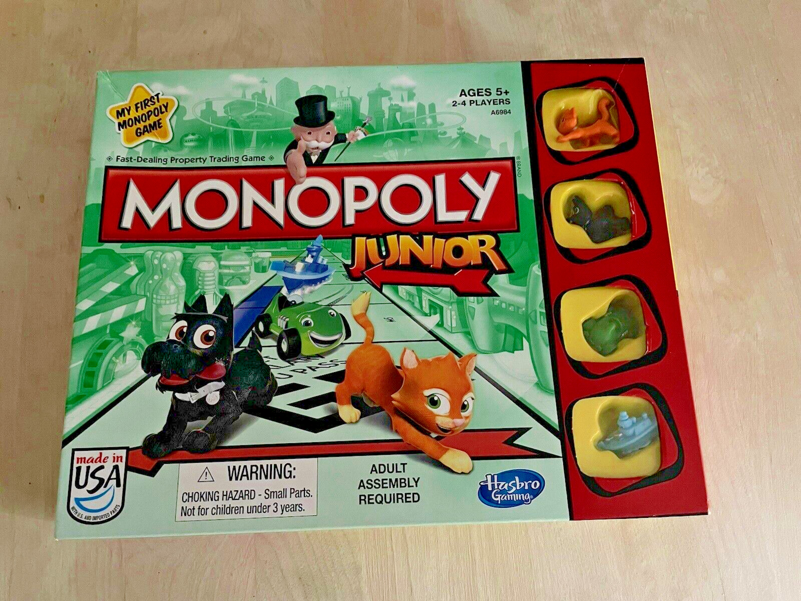 NMonopoly Junior Hasbro Gaming My First Monopoly Junior Complete 2013