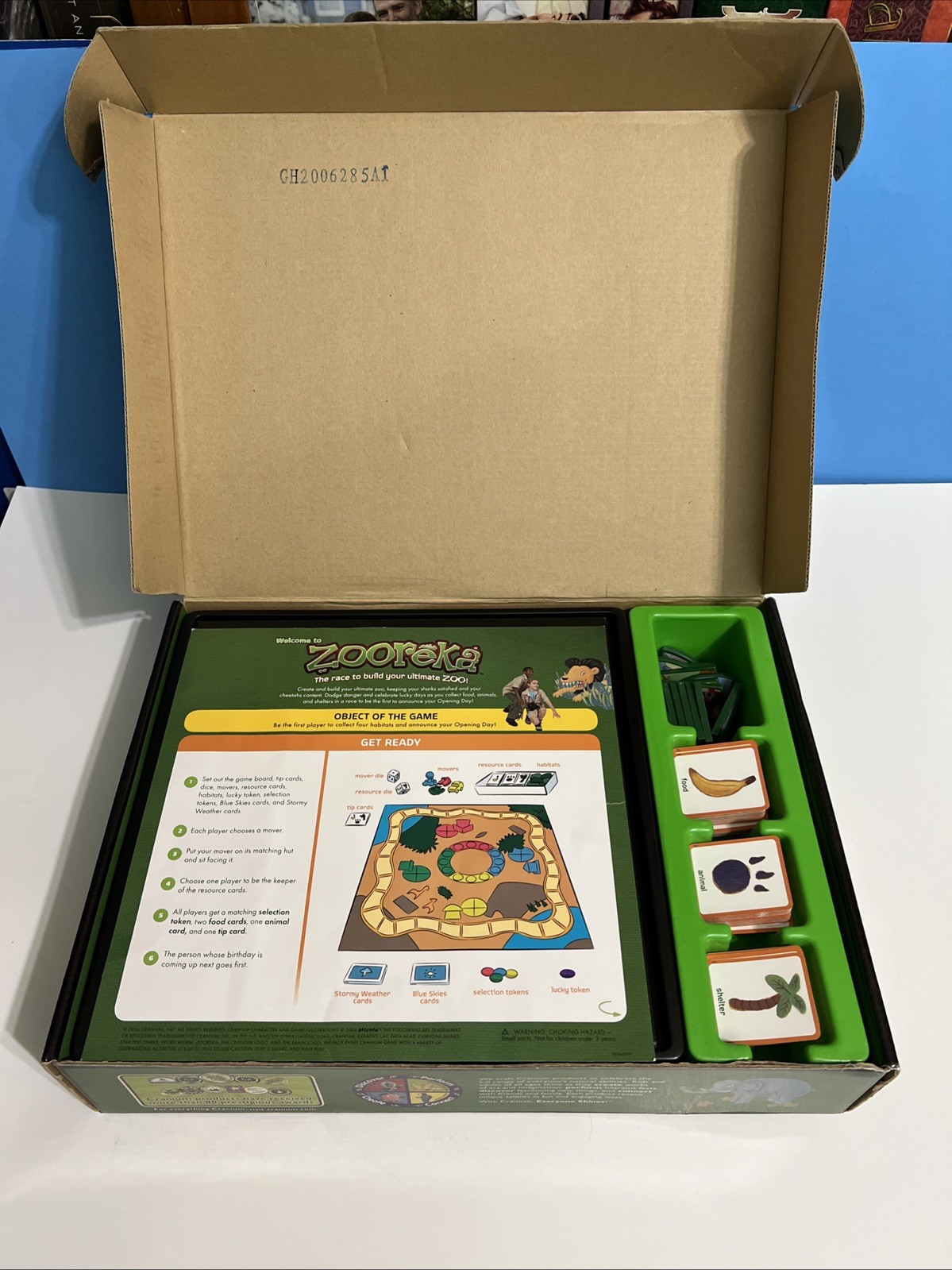 Cranium Zooreka The Race to Build Your Ultimate Zoo Board Game Complete