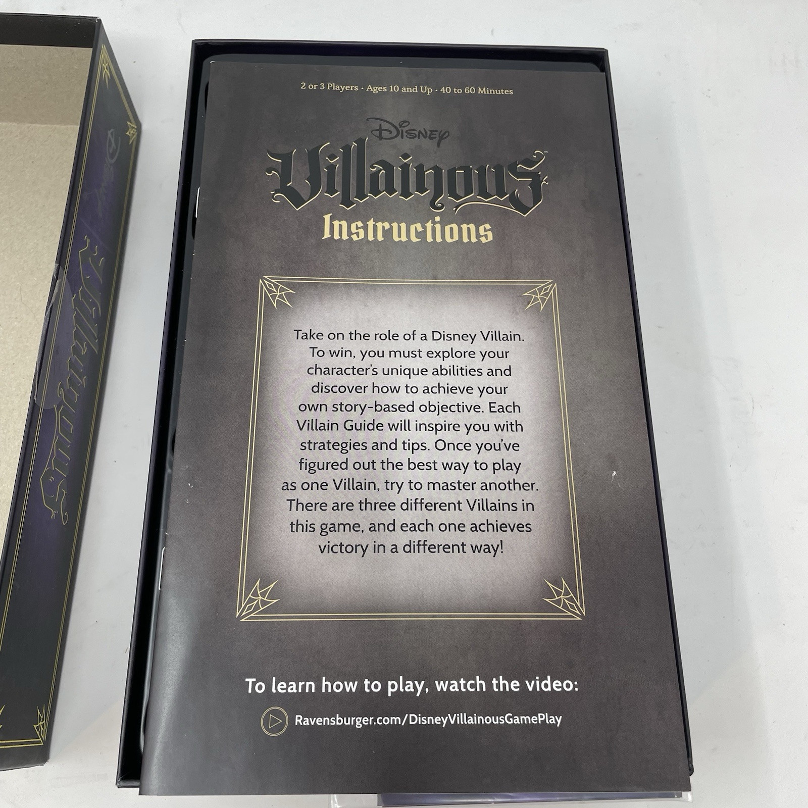 Ravensburger Disney Villainous: Wicked to The Core Board Game Open Box New