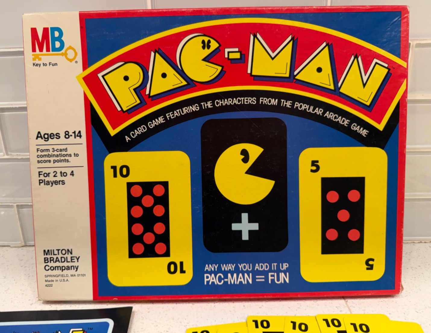 Vintage 1982 Pac-Man Card & Board Game Milton Bradley Arcade Classic COMPLETE!
