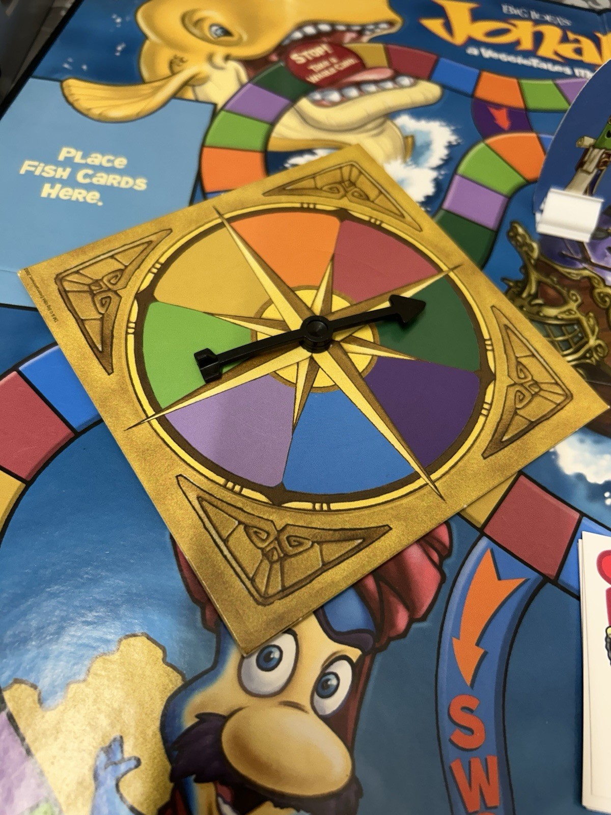 Vintage Jonah The Overboard Adventure Talicor VeggieTales Board Game Parts Only