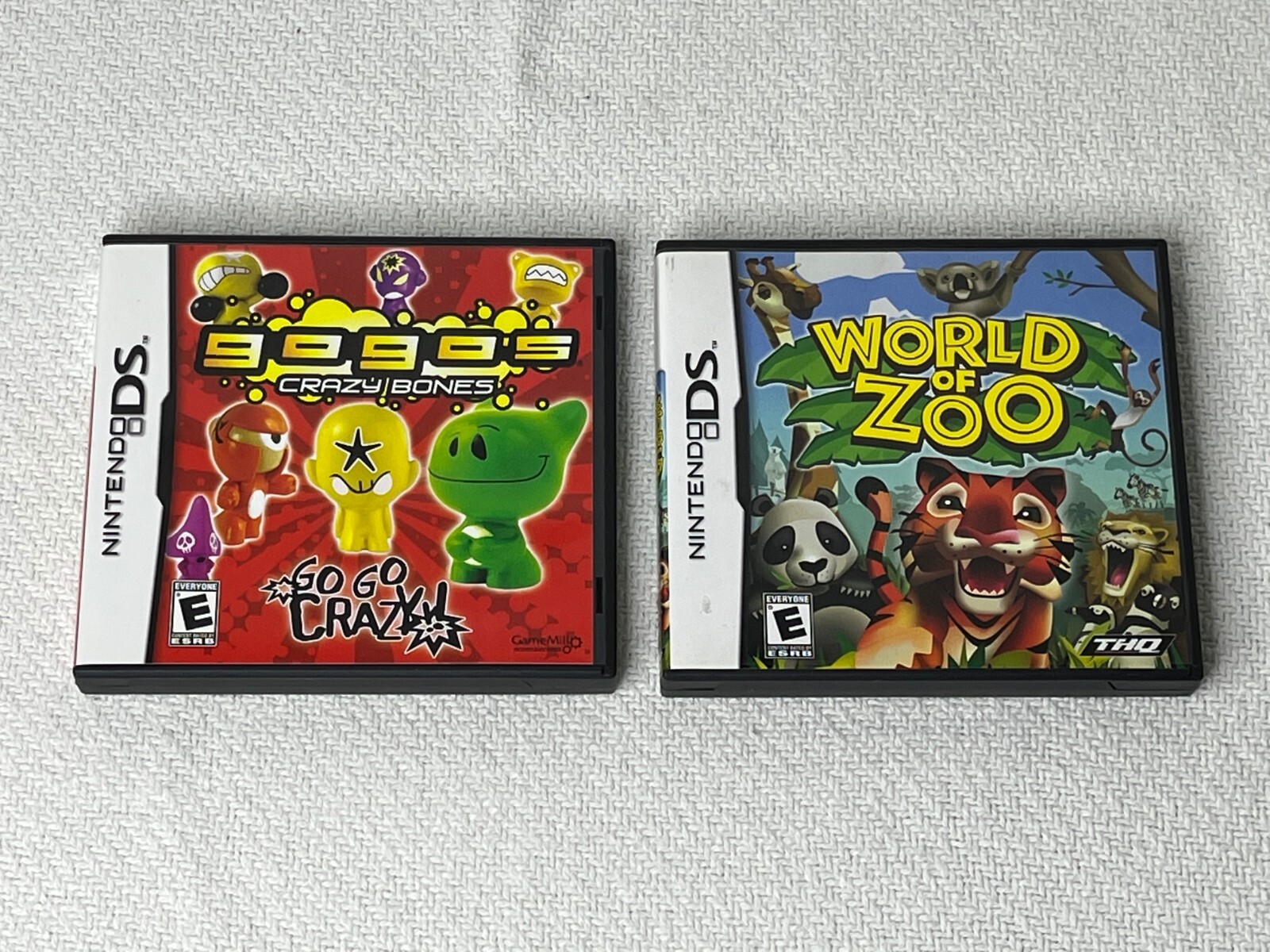 Lot of 2 Nintendo DS: GoGo’s Crazy Bones and World of Zoo