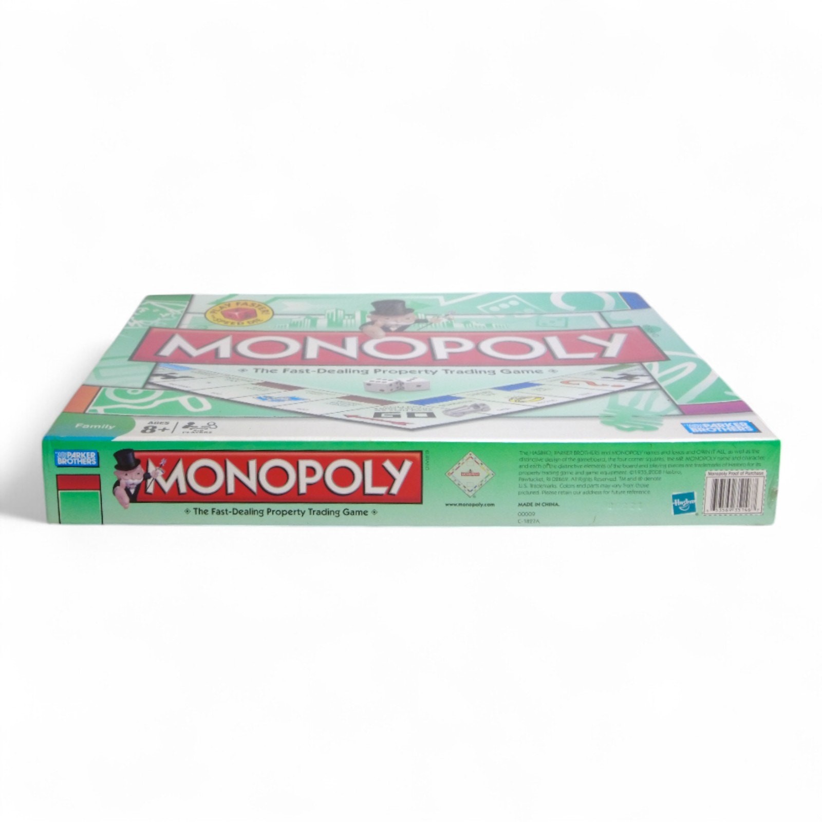 Monopoly The Fast Dealing Property Trading Game Parker Brothers Family Ages 8+