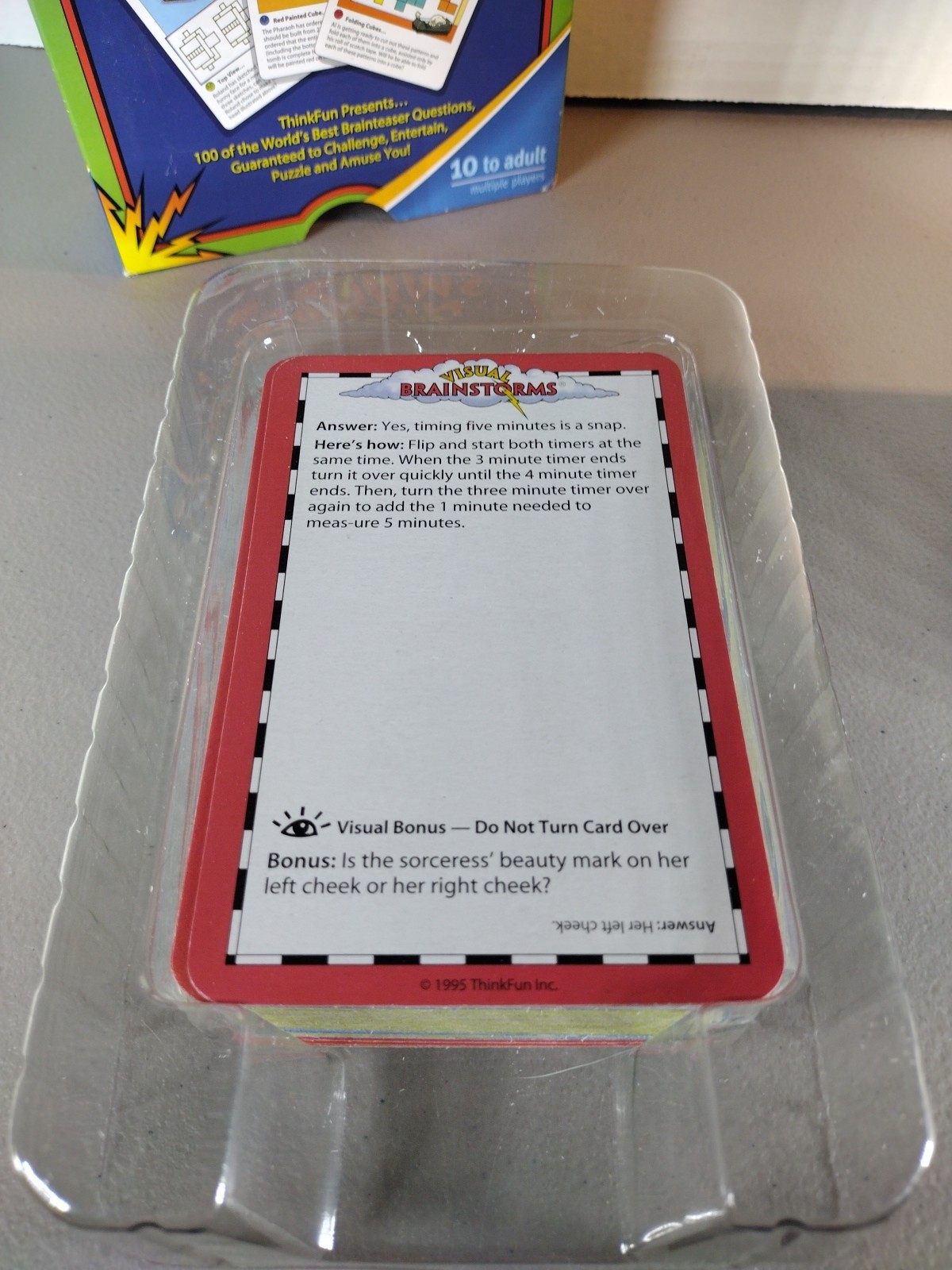 Thinkfun Visual Brain Storms The Smart Thinking Game Ages 10 to Adult Game