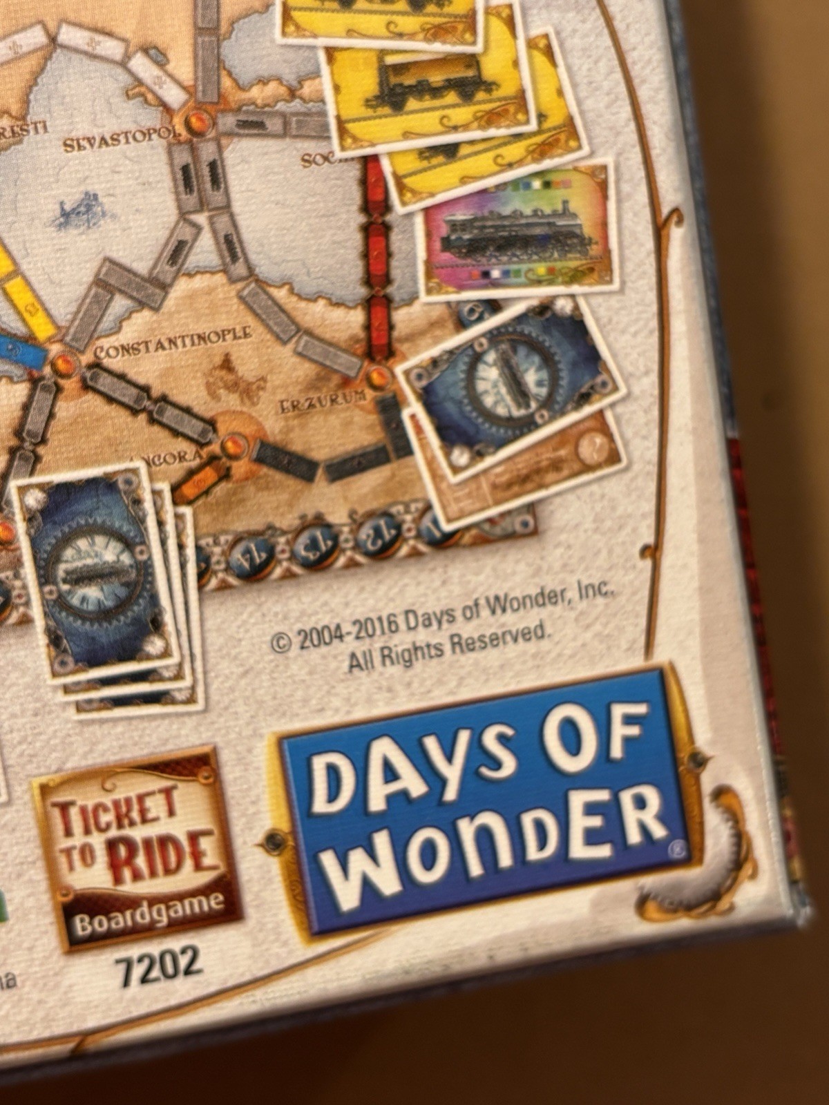 2016 Ticket To Ride Europe Board Game – New, Open Box, Complete, Sealed Cards