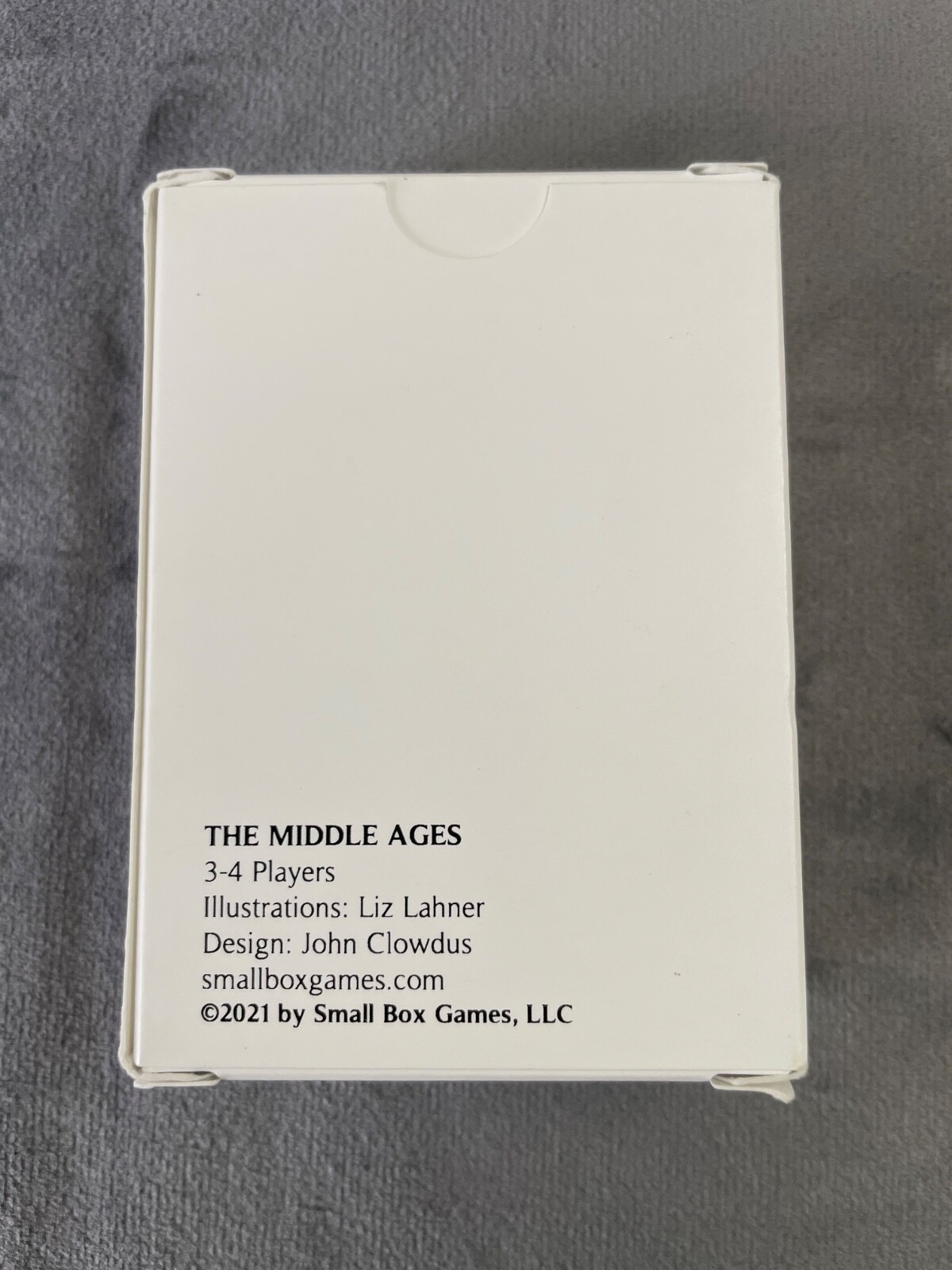 The MIddle Ages Card Game – Small Box Games – John Clowdus