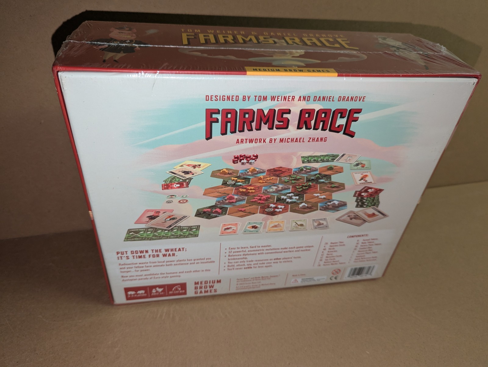 Farms Race First Edition Board Game for Adults and Family Medium Brow Games