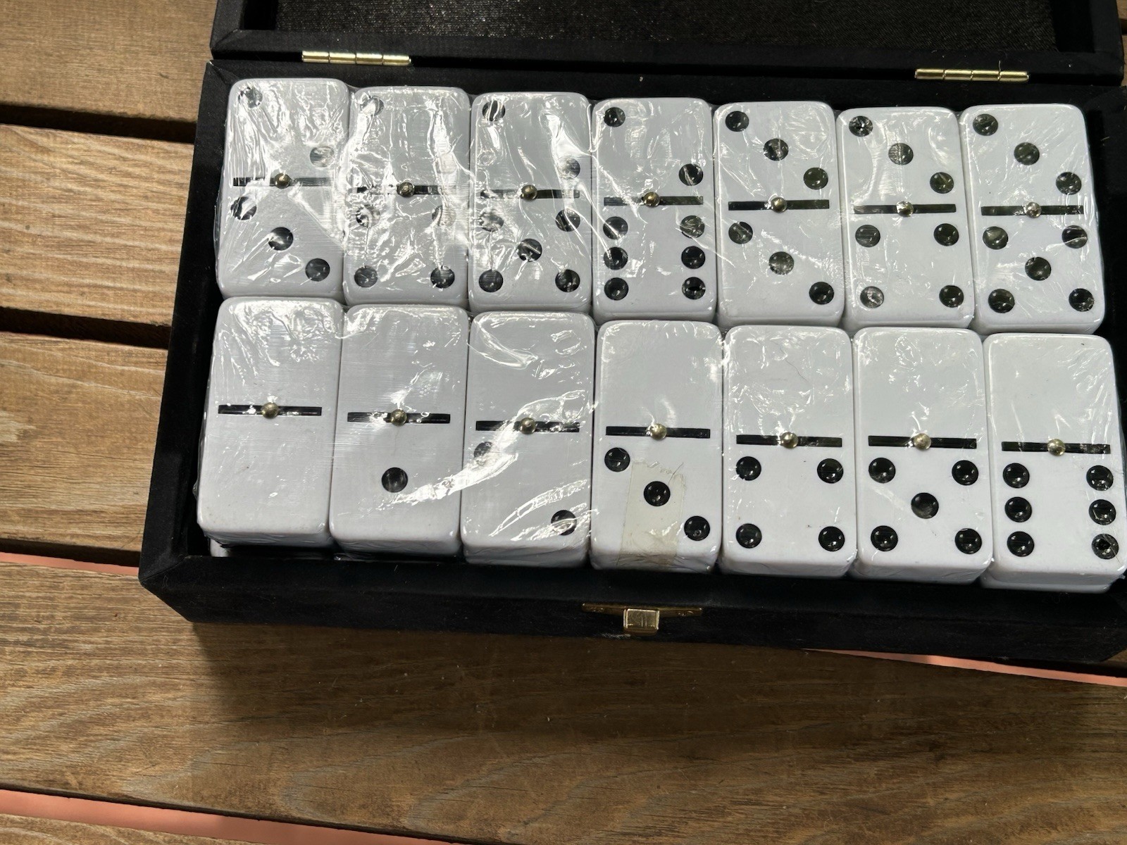 Brand New Domino Double 9 Set-Original Sealed-55 Domino Set with Velvet Case!