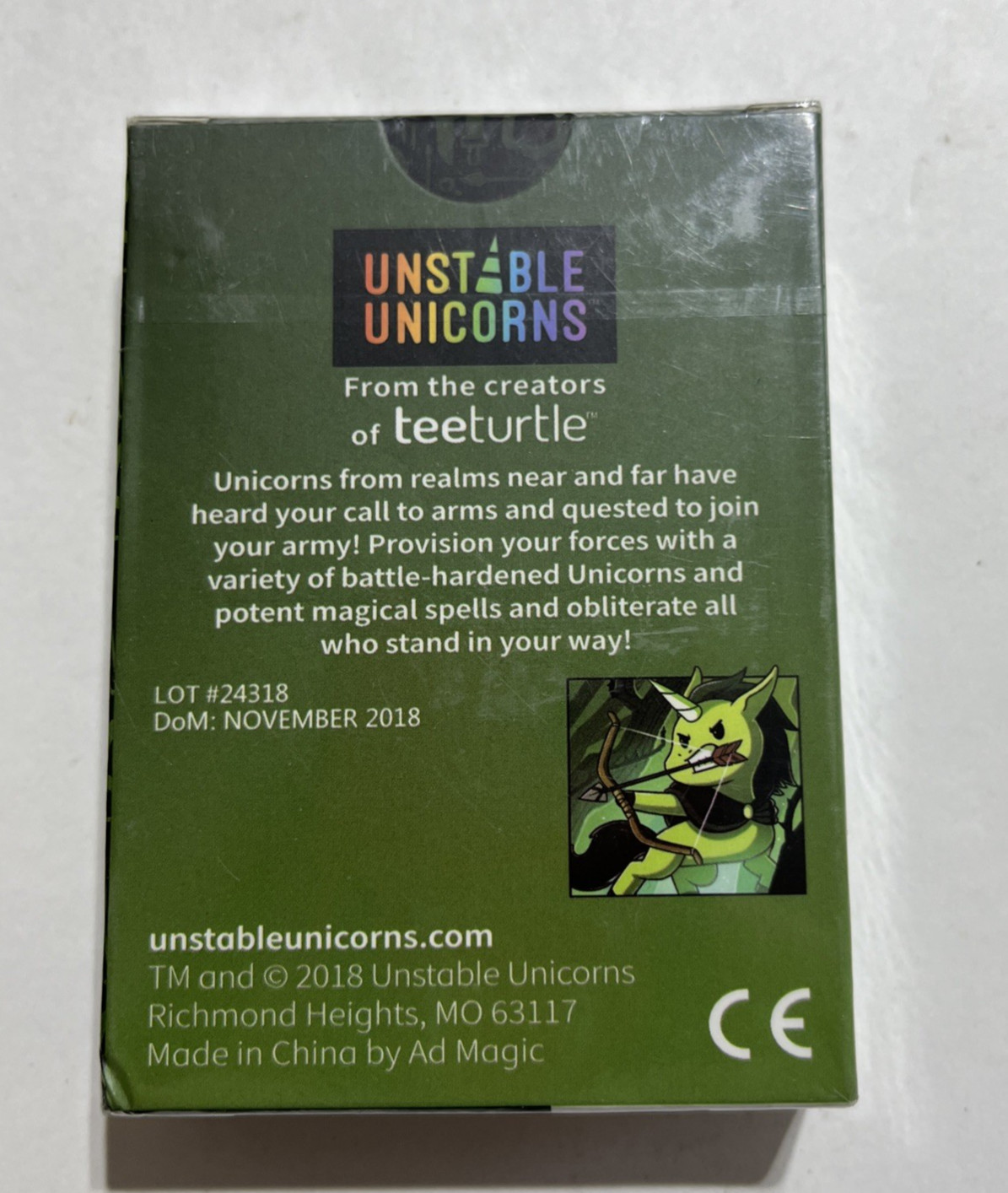 Unstable Unicorns: Unicorns of Legend Expansion – Tee Turtle