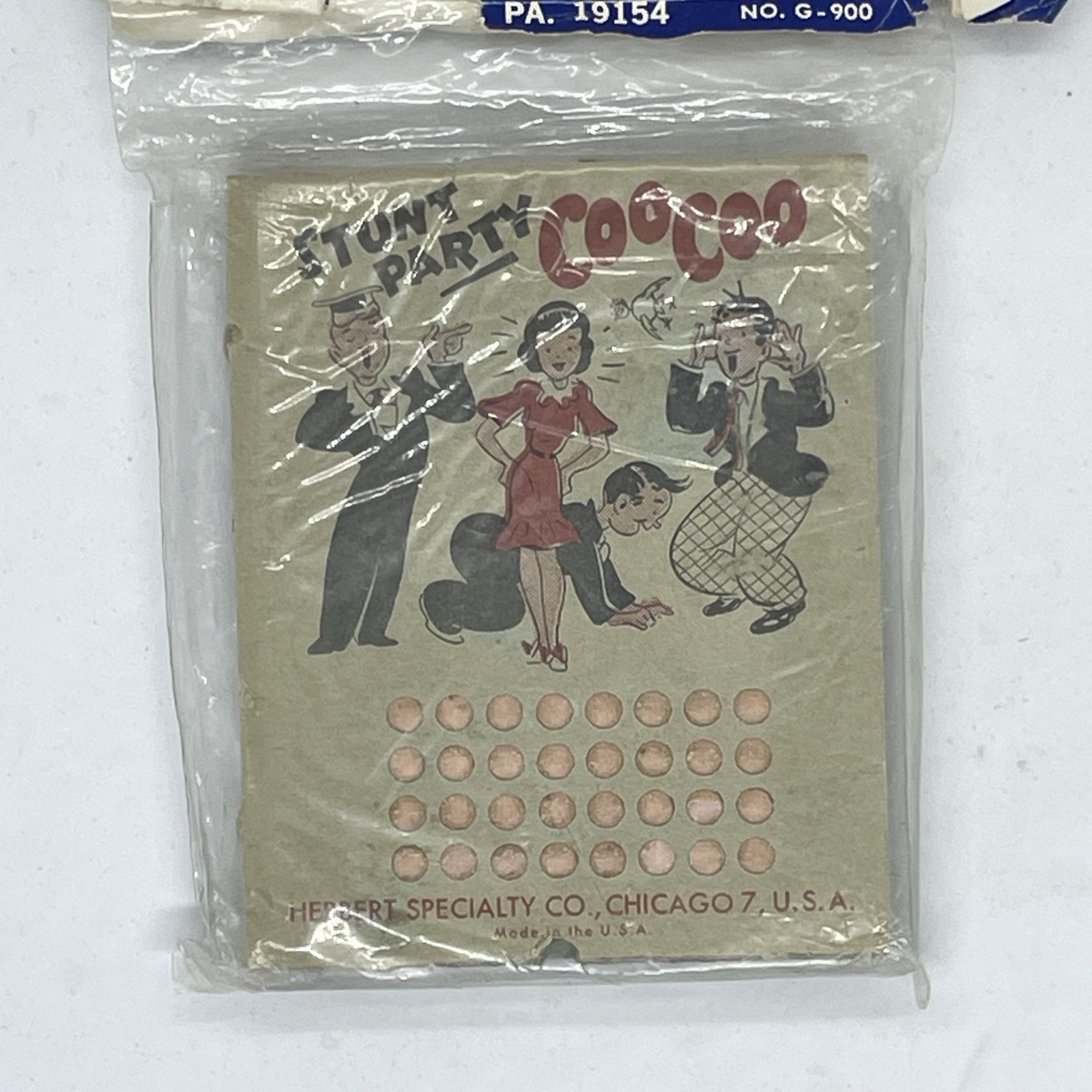 Vintage 1950s/60s “Stunt Party Coo Coo” Party Game – Sealed New Old Stock