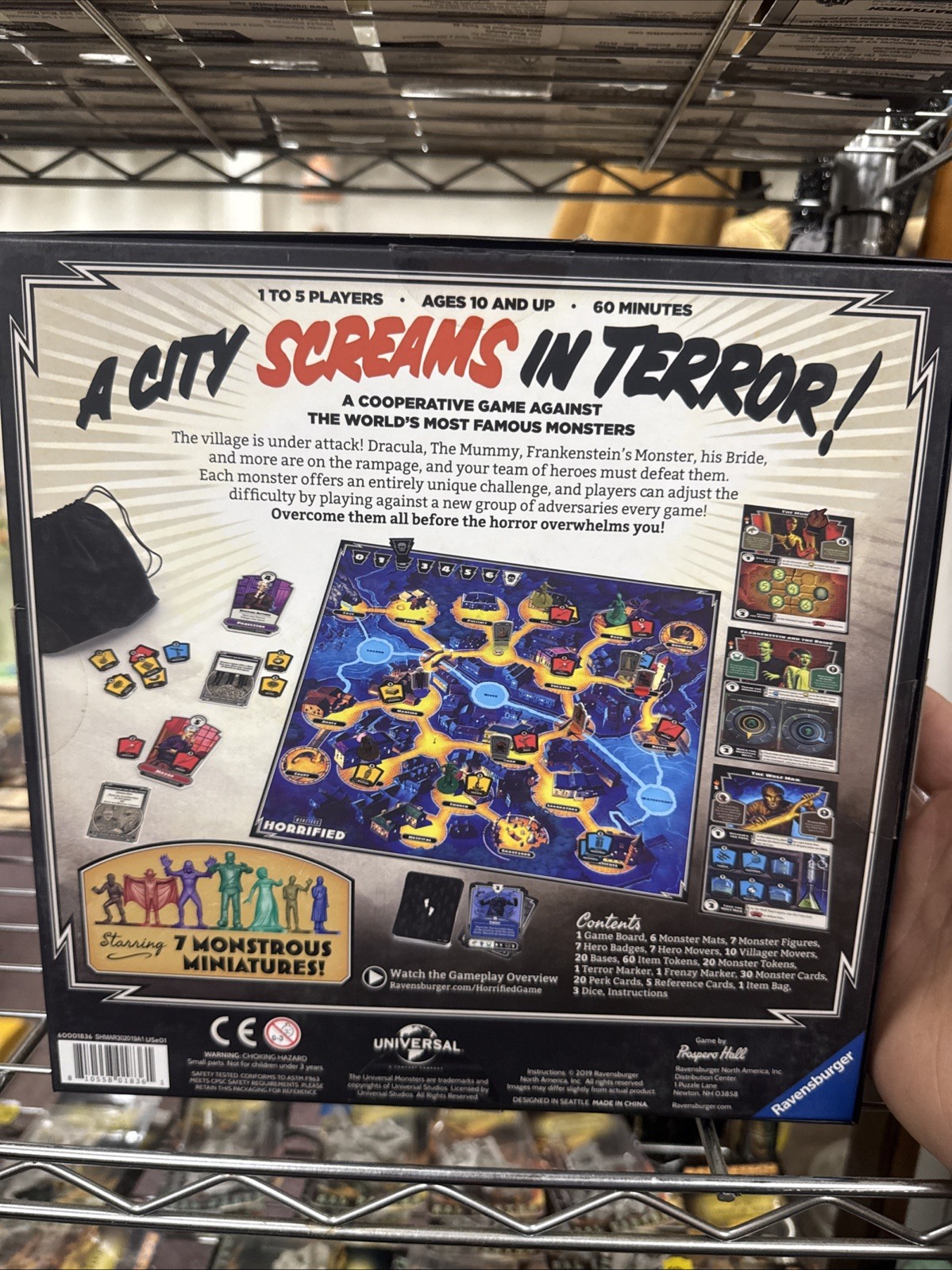 Ravensburger 60001836 Horrified Universal Monsters Strategy Board Game