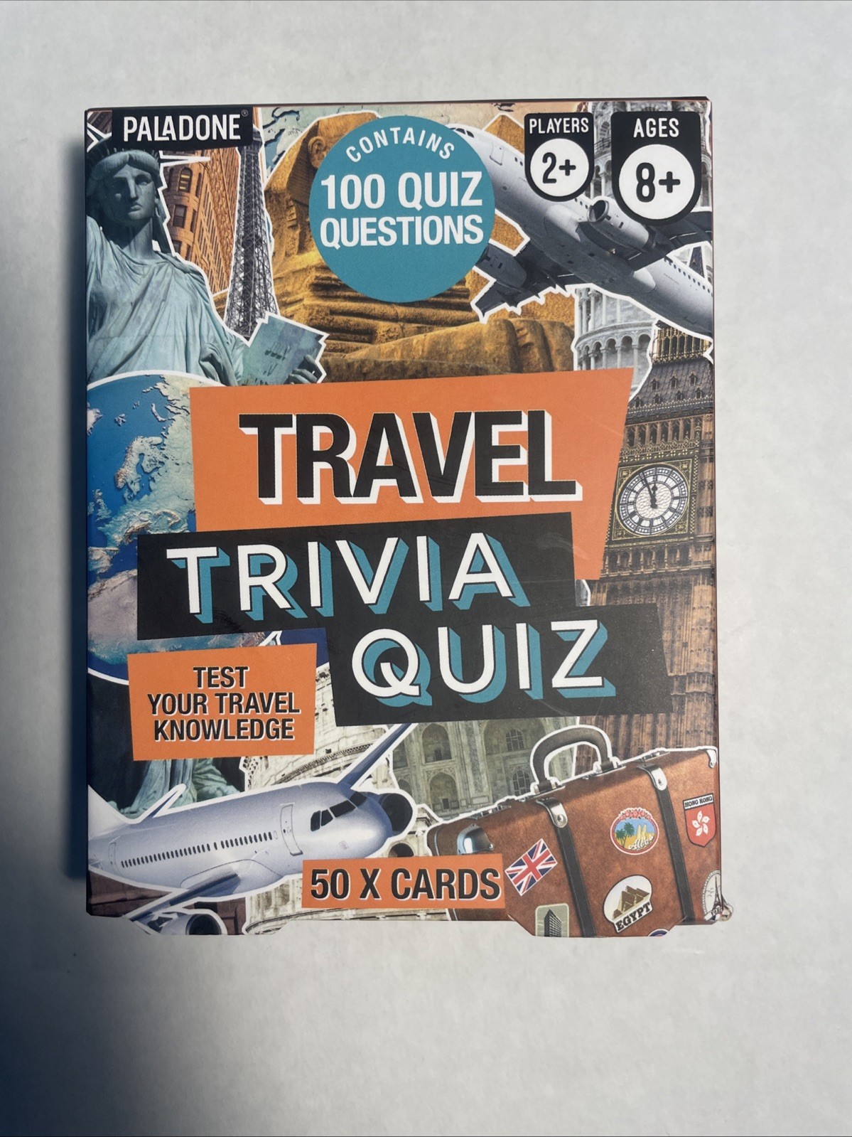 “TRAVEL TRIVIA QUIZ GAME,” 50 Cards/100 Questions, BrandNew in the Original Box