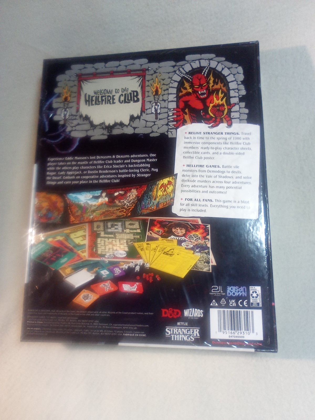 Welcome to the Hellfire Club Adventure Game Stanger Things D&D Dungeons Dragons