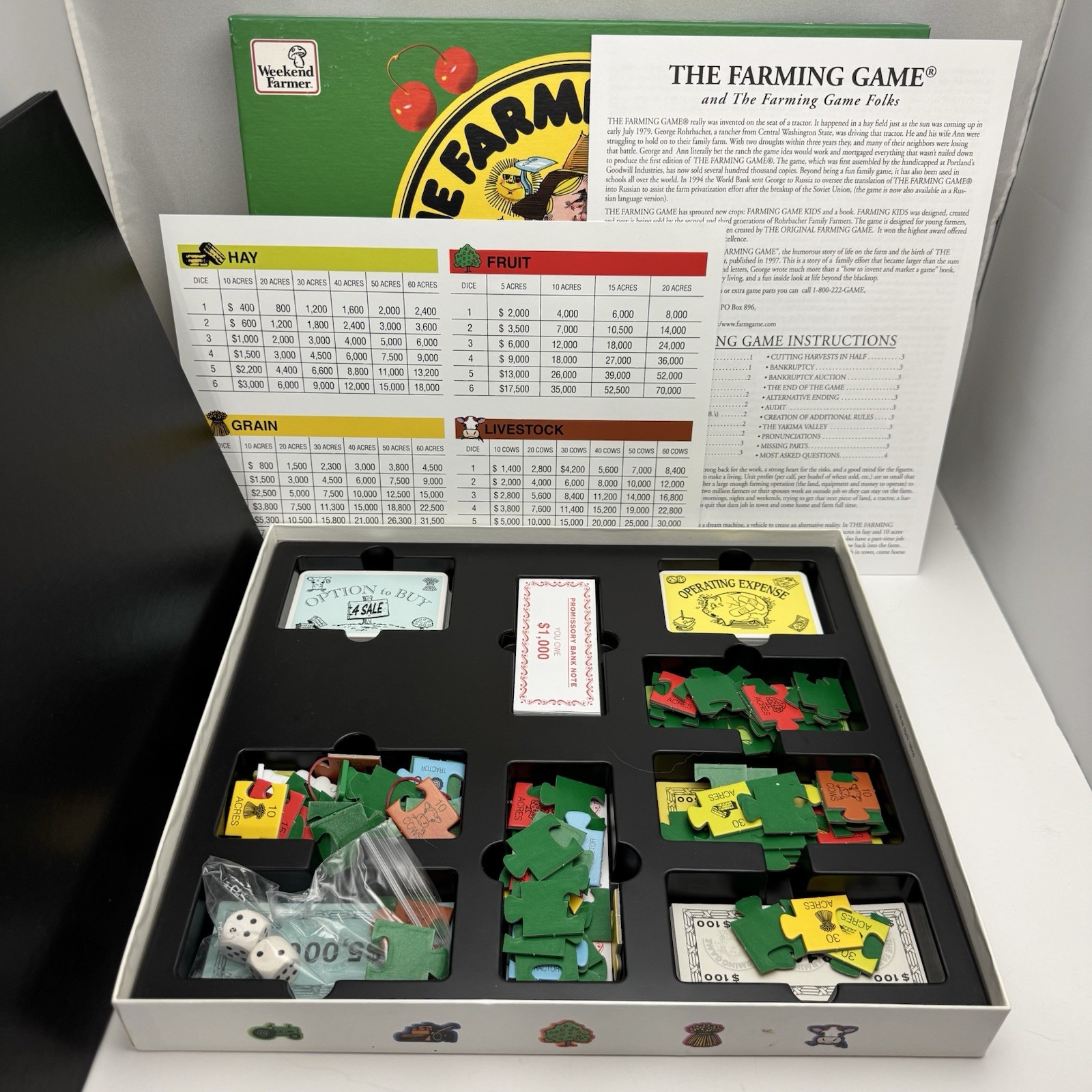 The Farming Game Harvest the Fun! | 100% COMPLETE Excellent Condition 1996