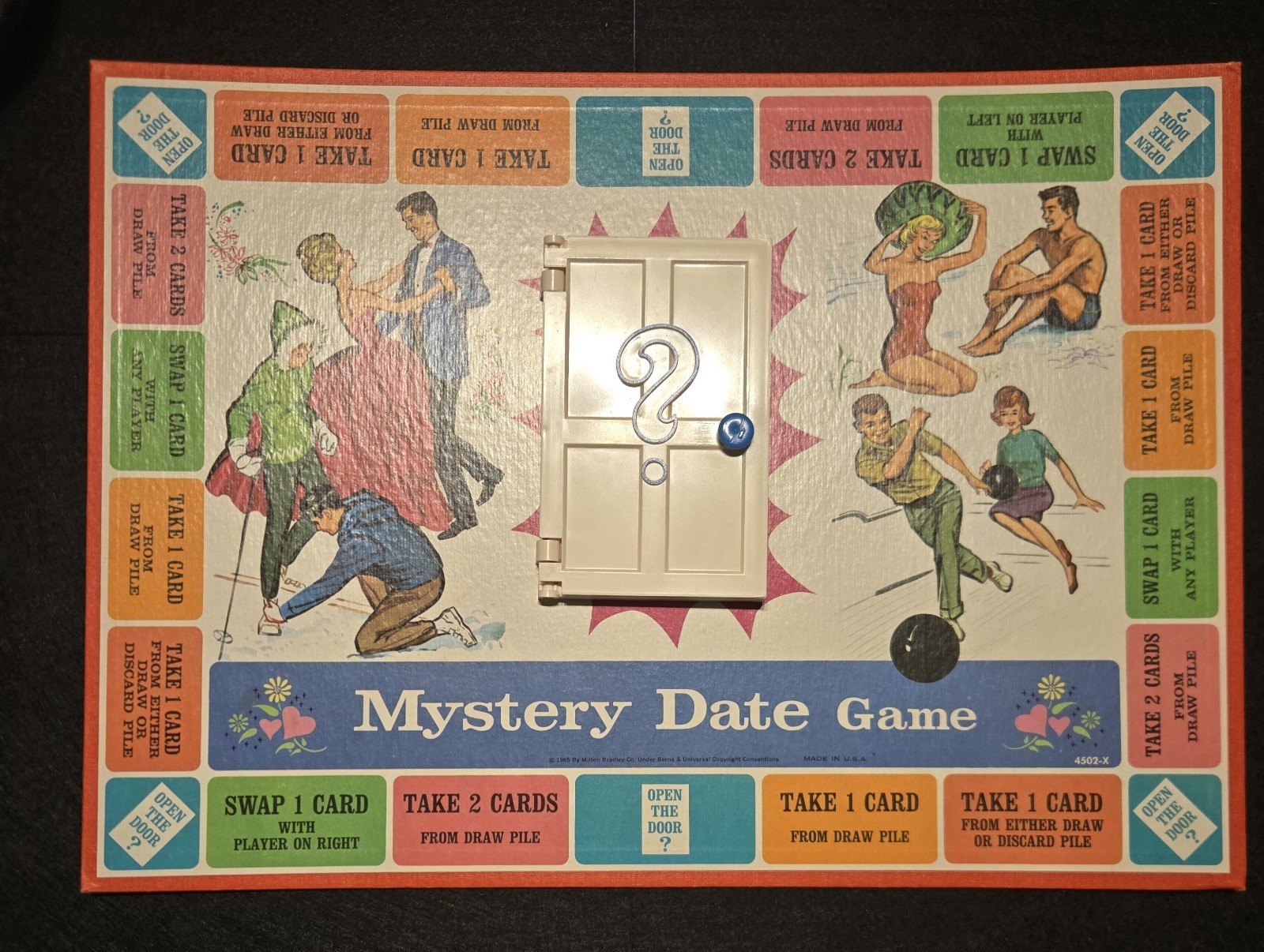 Mystery Date Board Game – Vintage 1965 Milton Bradley – 60’s – *Incomplete*