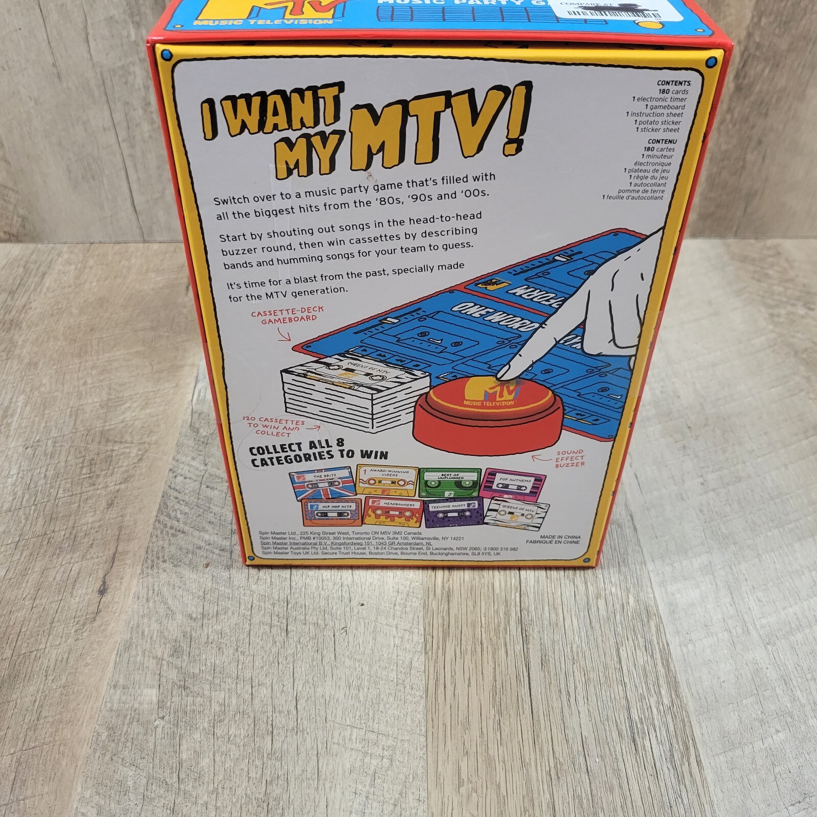 MTV Game, The Music Throwback Party Quiz Board Game, for Adults and Teens NEW
